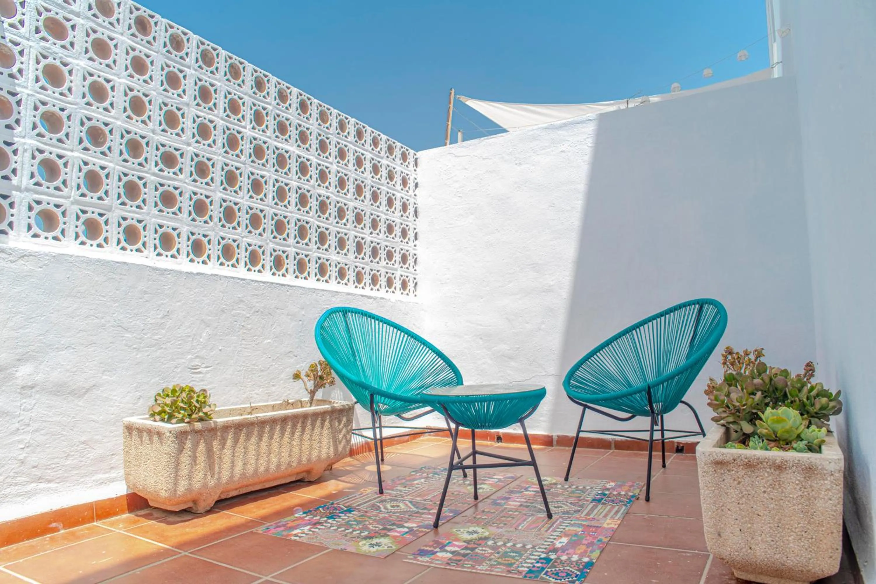 Balcony/Terrace in La Moraga de Poniente Malaga Hostel
