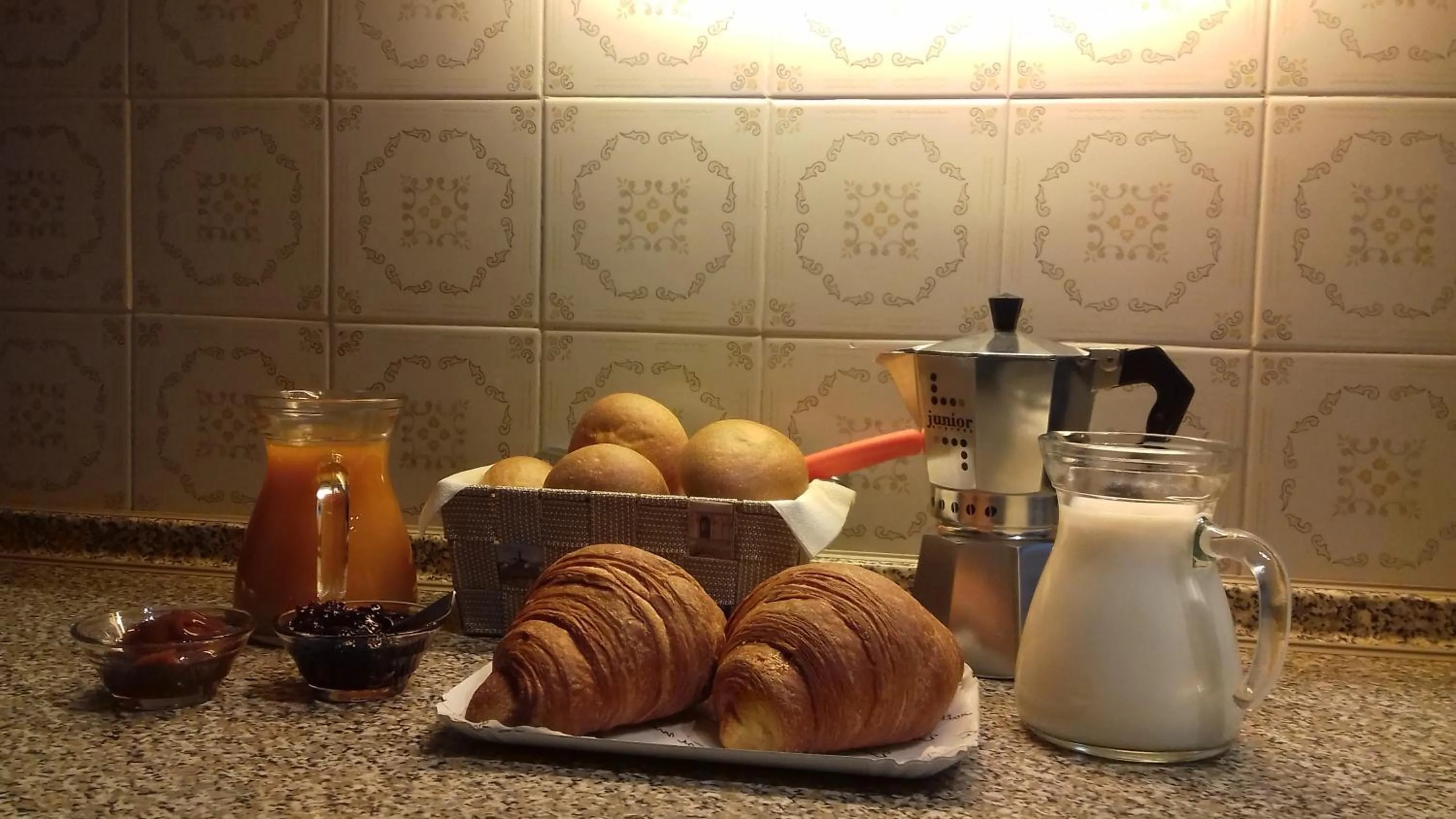 Food and drinks in B&B Ca di me