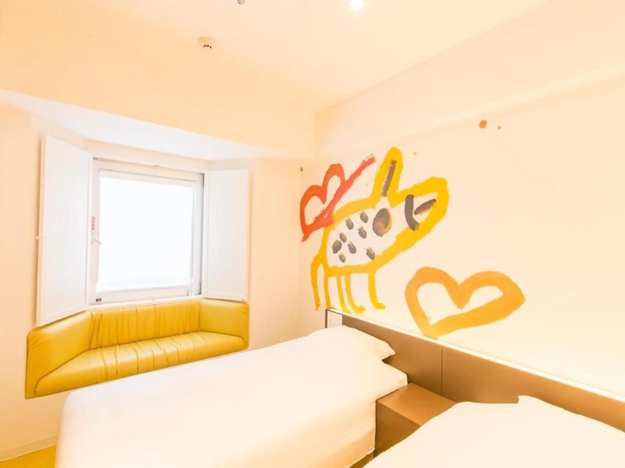 Photo of the whole room, Bed in Hotel Art Stay Naha Kokusai-Dori