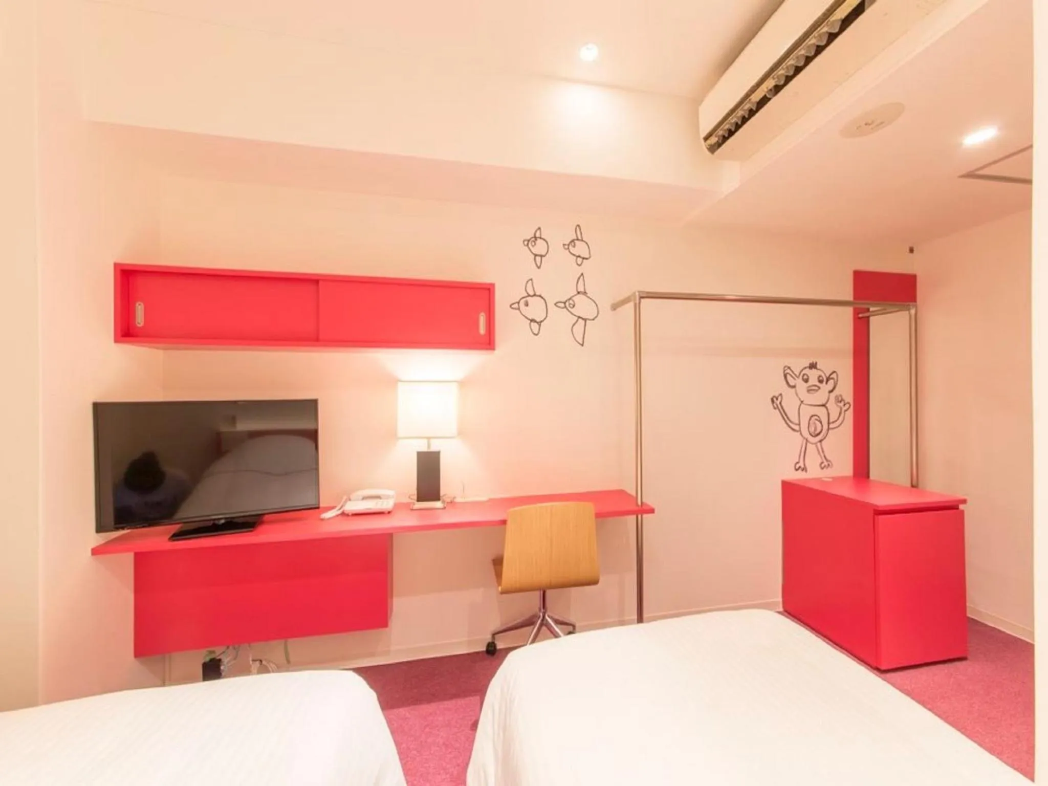 Photo of the whole room, Bed in Hotel Art Stay Naha Kokusai-Dori