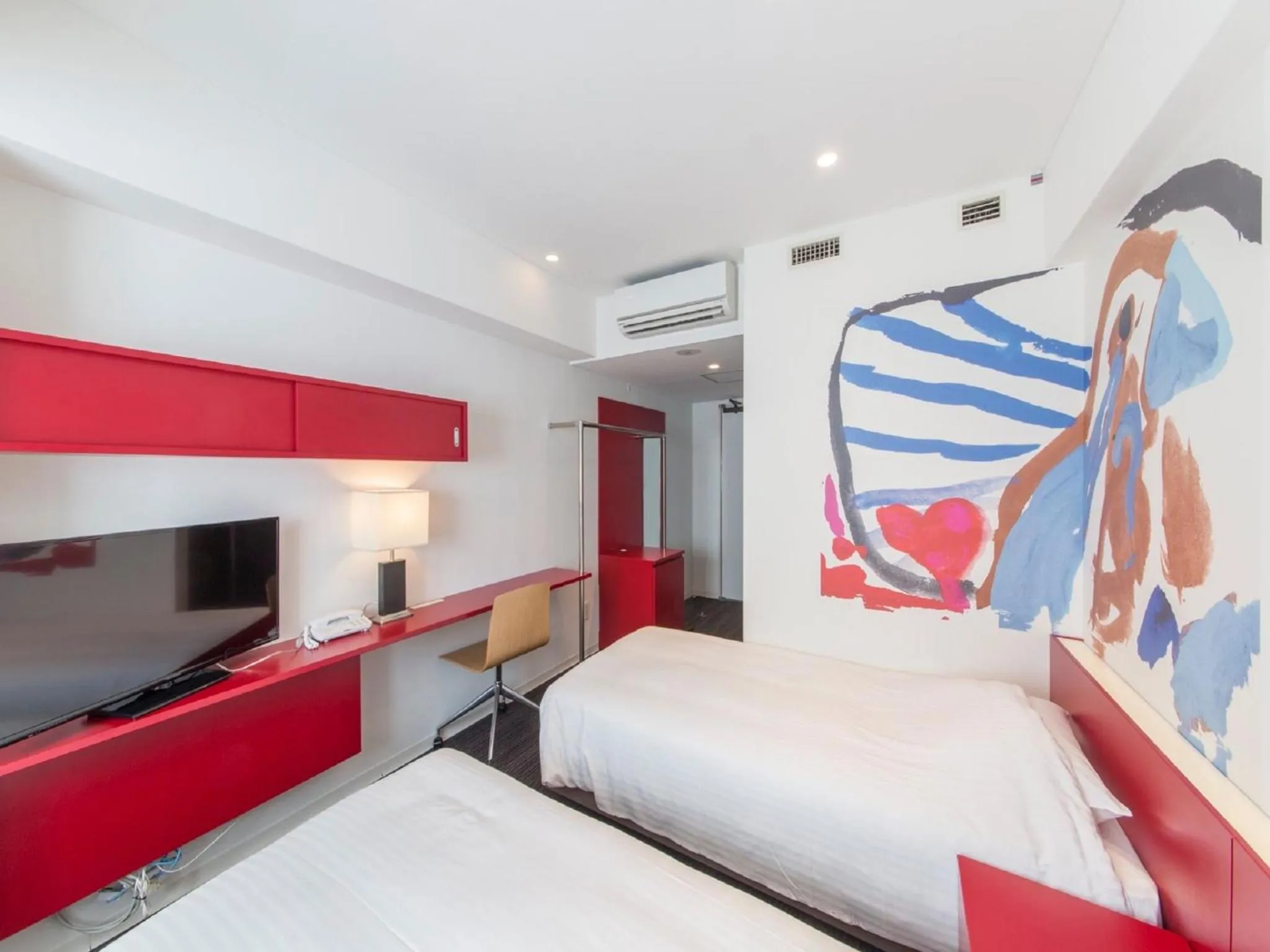 Photo of the whole room, Bed in Hotel Art Stay Naha Kokusai-Dori