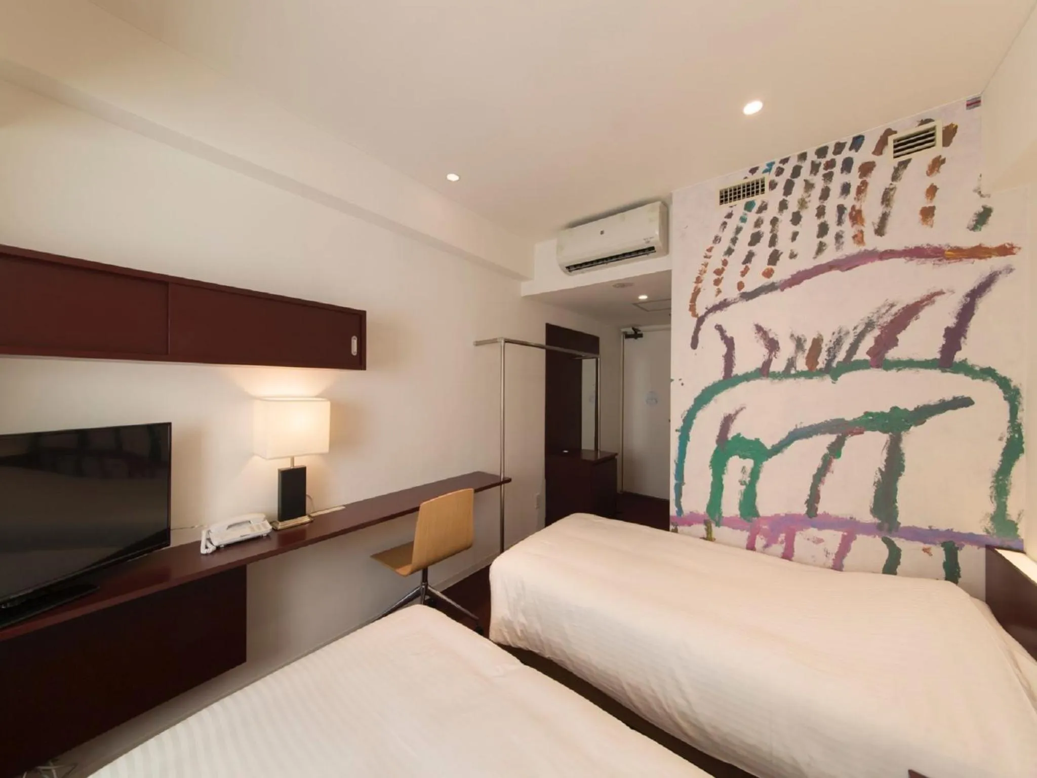 Photo of the whole room, Bed in Hotel Art Stay Naha Kokusai-Dori