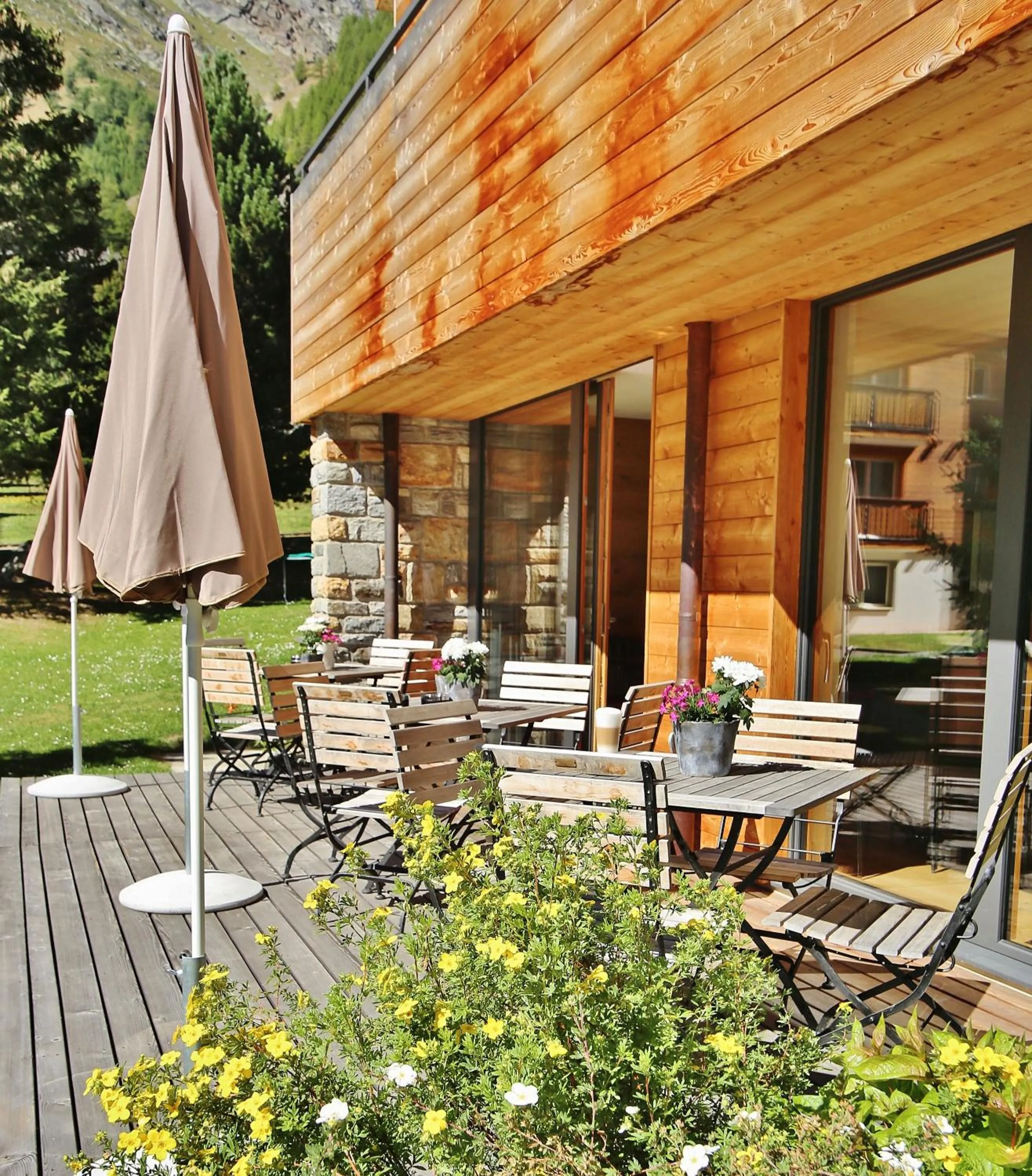 Balcony/Terrace in Elite Alpine Lodge - Apart & Breakfast