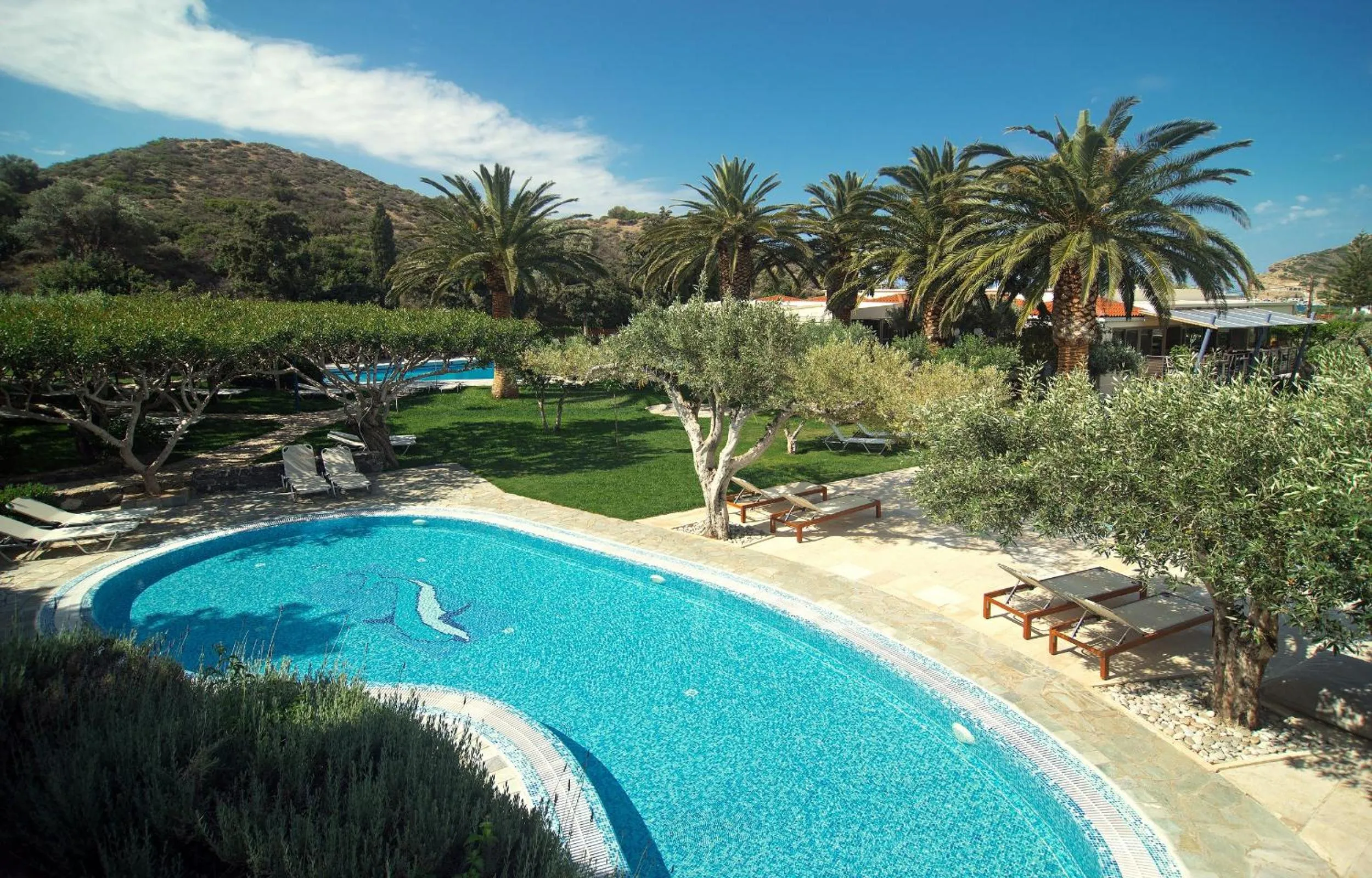 Pool view in Paralos Irini Mare