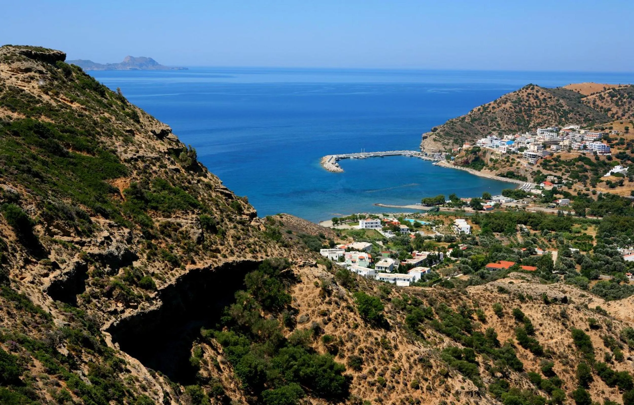 Natural landscape in Paralos Irini Mare