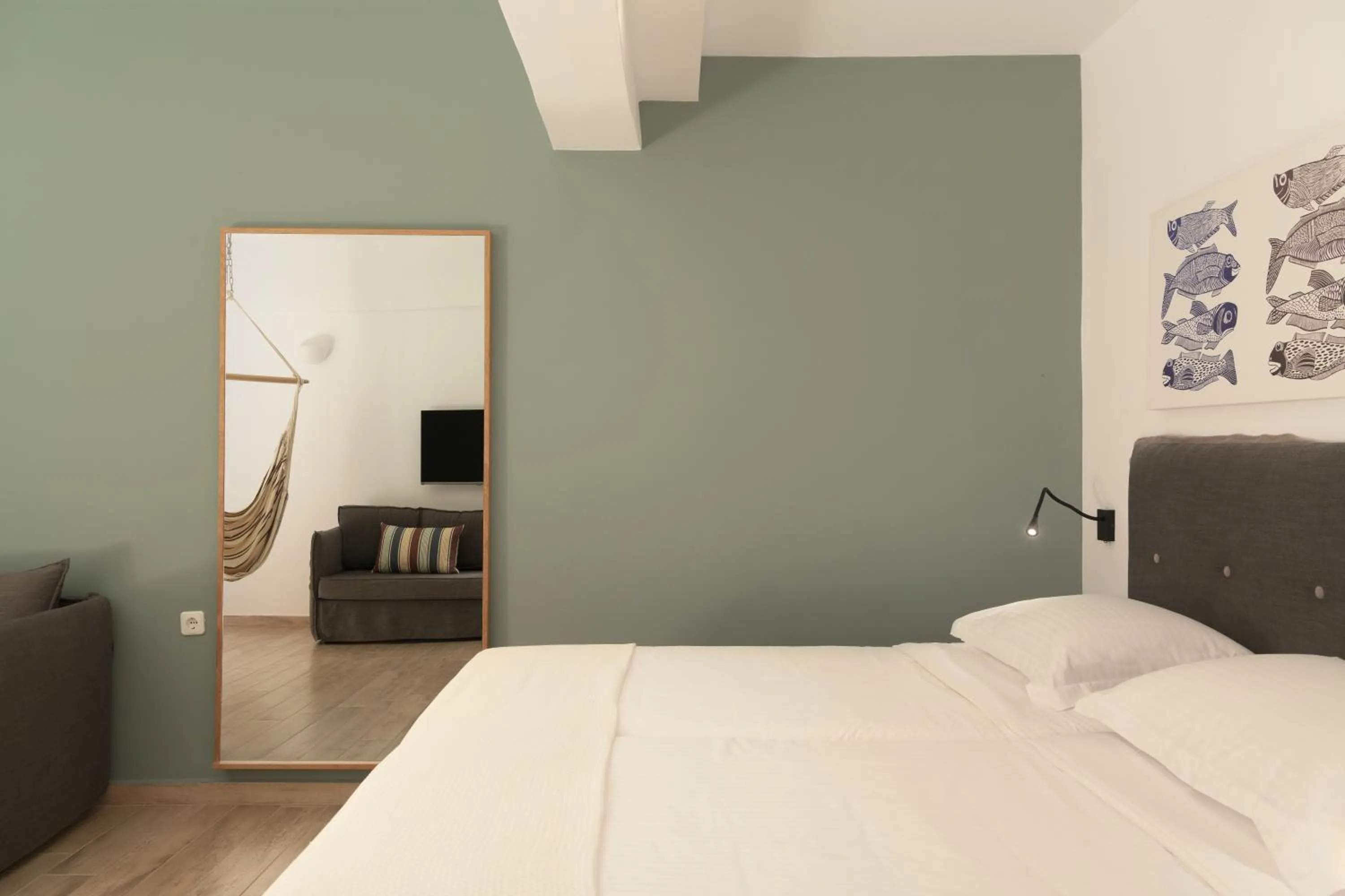 hair dresser, Bed in Paralos Irini Mare