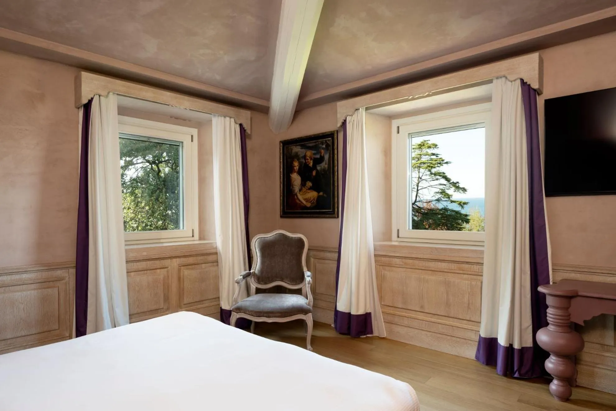 View (from property/room), Bed in Villa Lattanzi