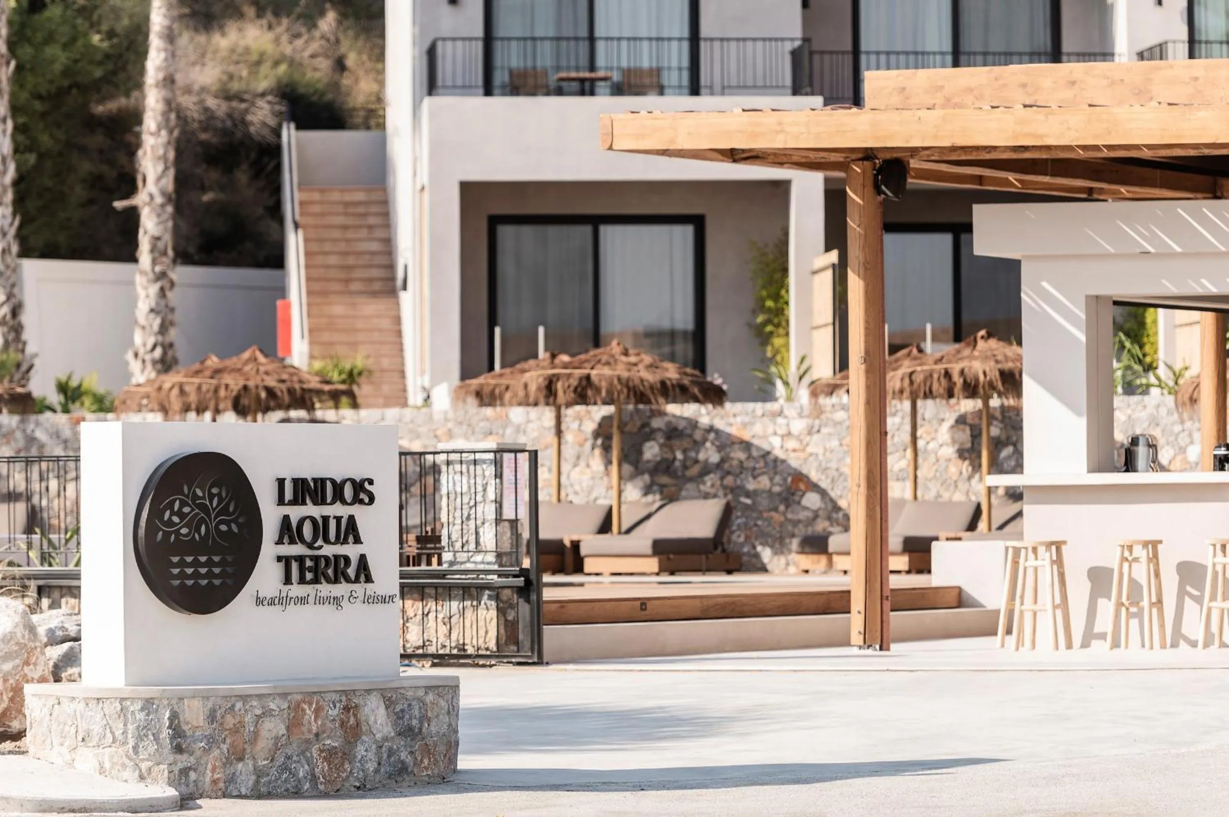 Facade/entrance in Lindos Aqua Terra