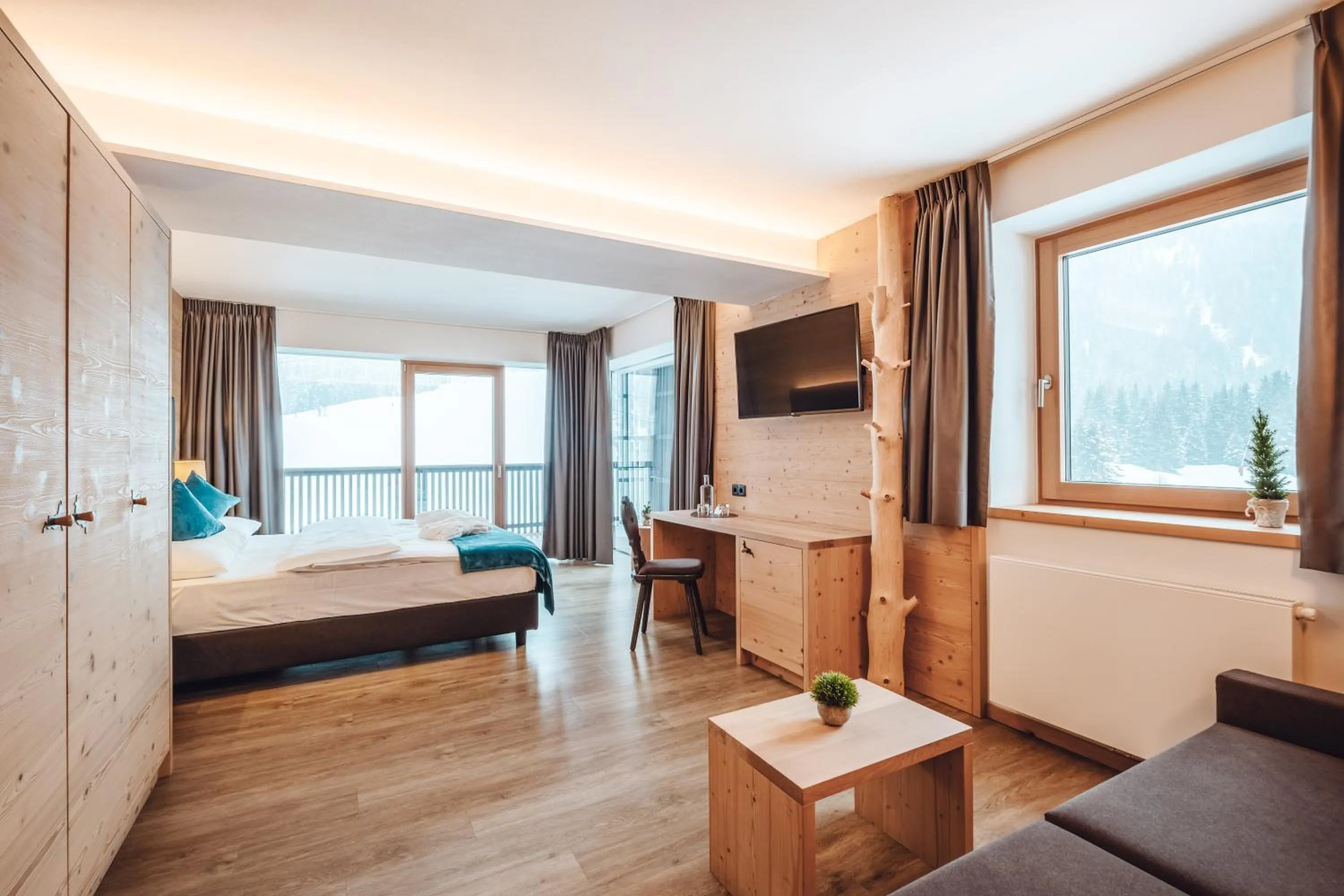 Bed in Hotel Plan de Gralba - das Berghotel