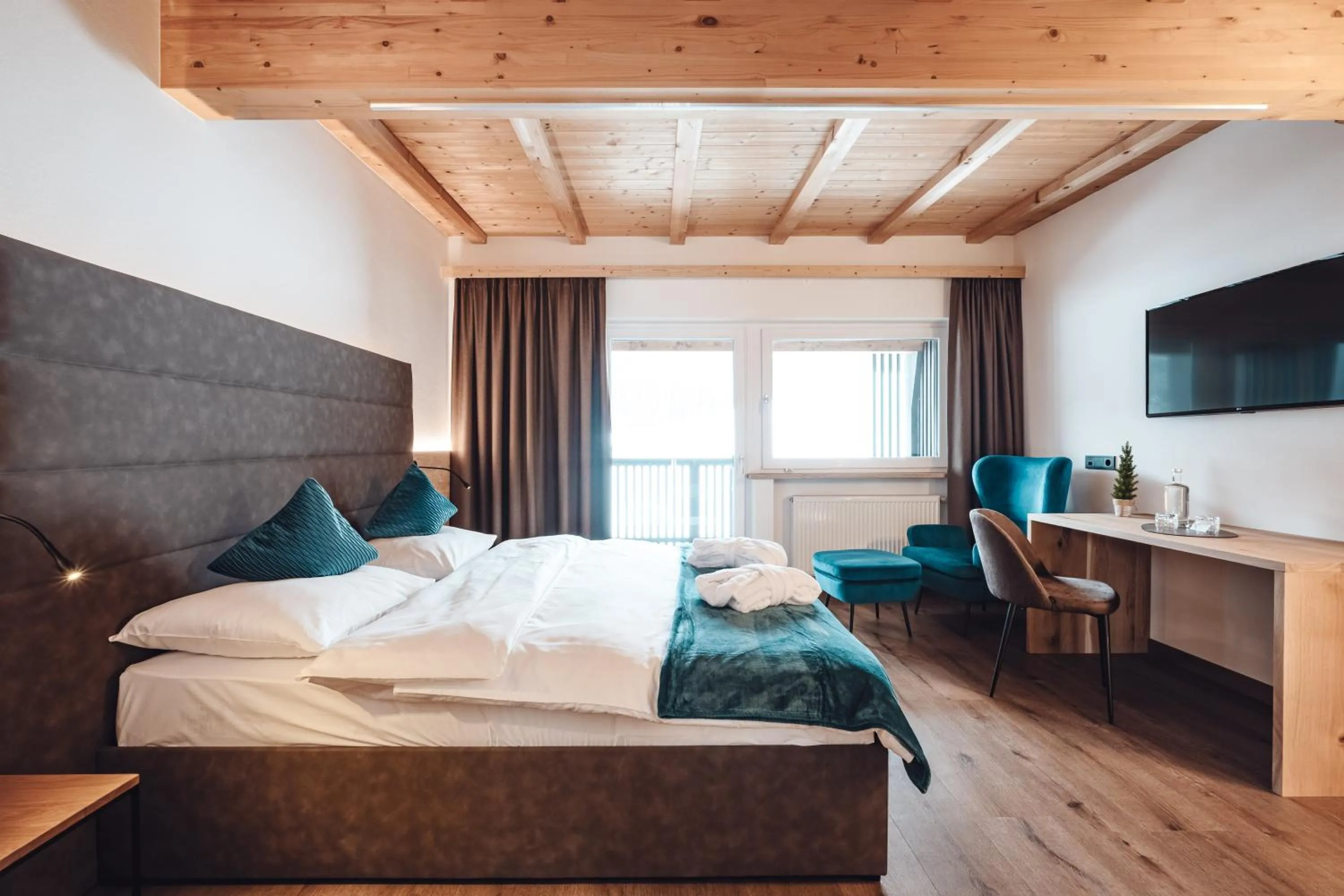 Bed in Hotel Plan de Gralba - das Berghotel