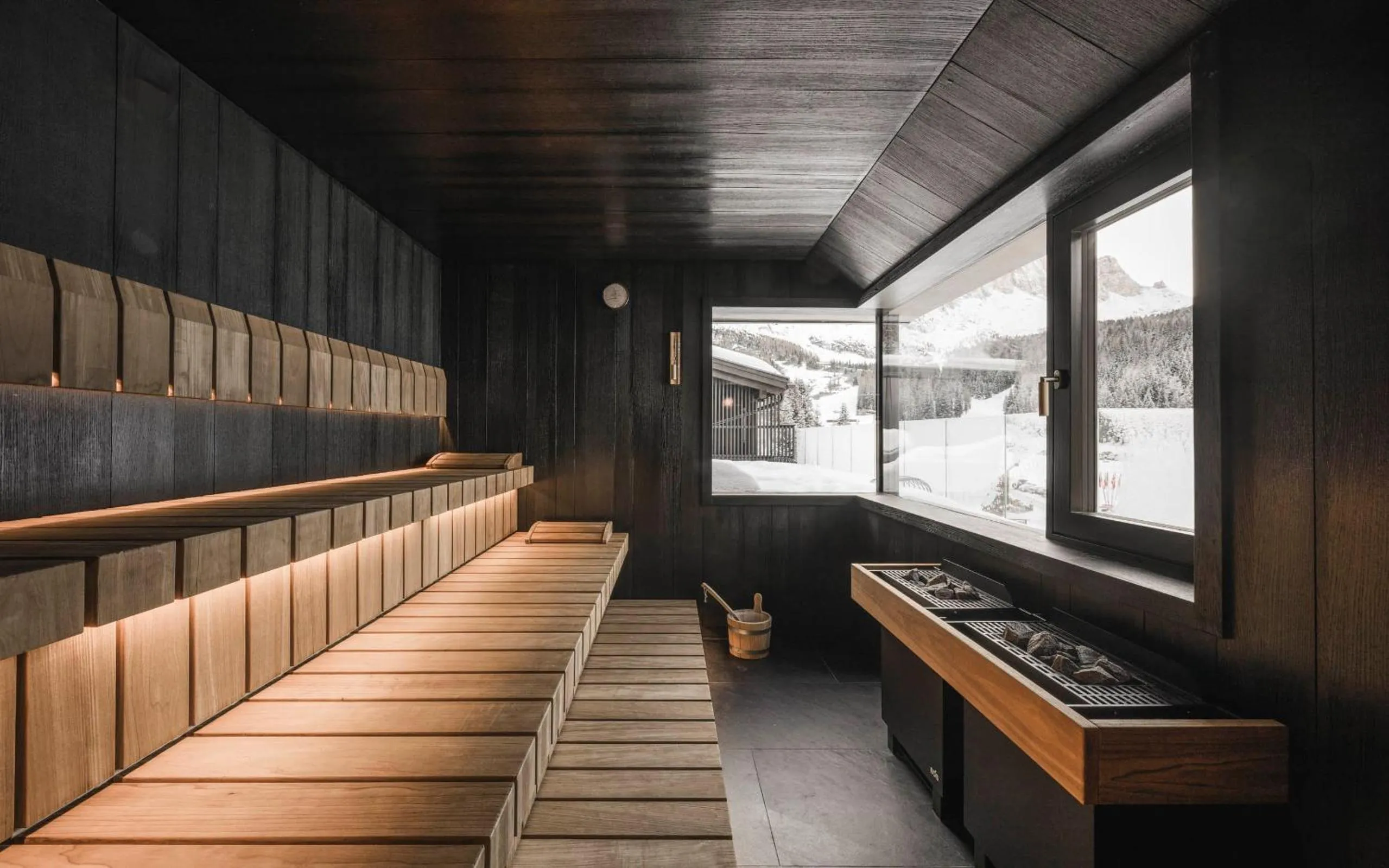 Sauna in Hotel Plan de Gralba - das Berghotel