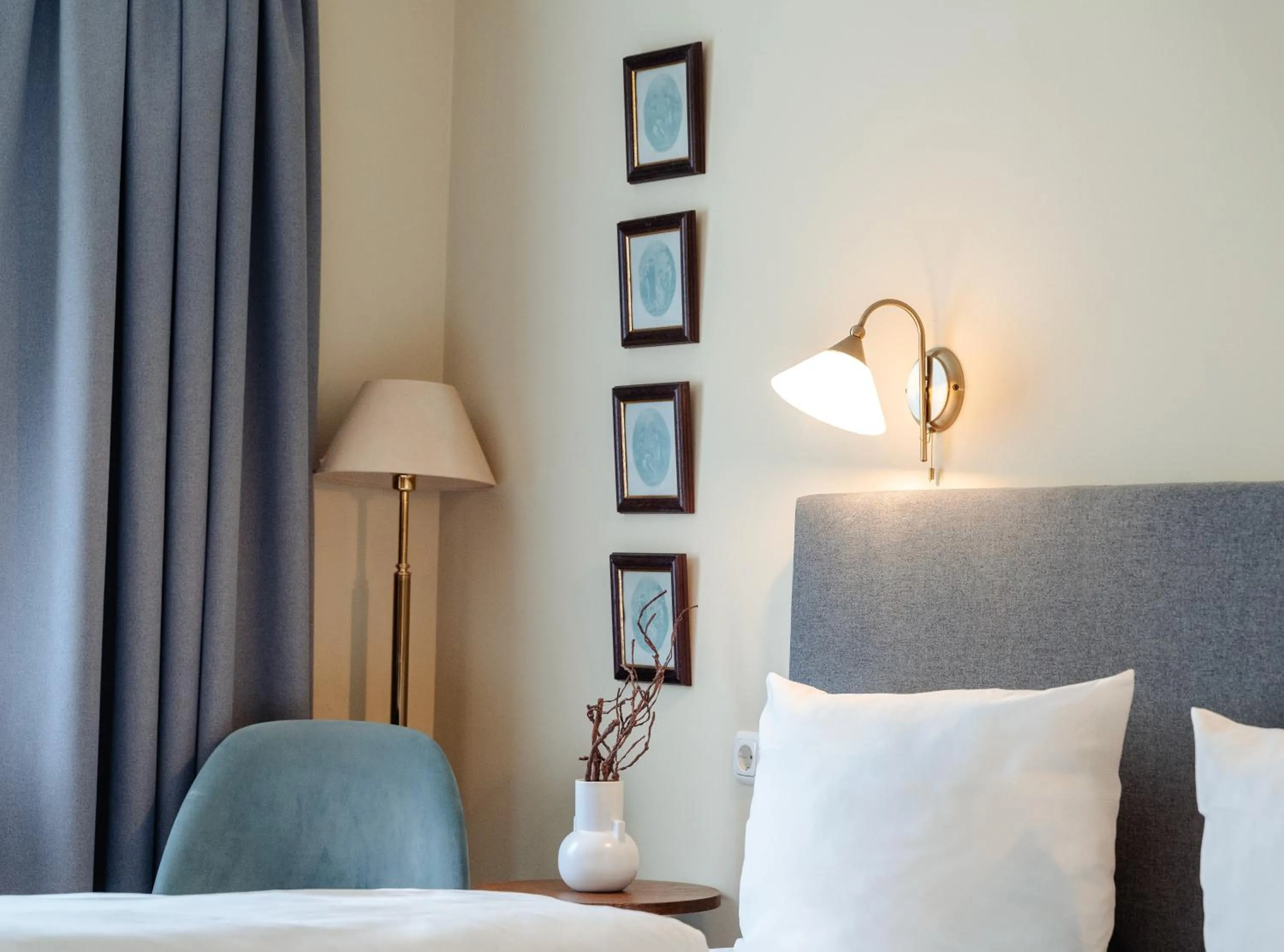 Decorative detail, Bed in Hotel Altmünchen by Blattl