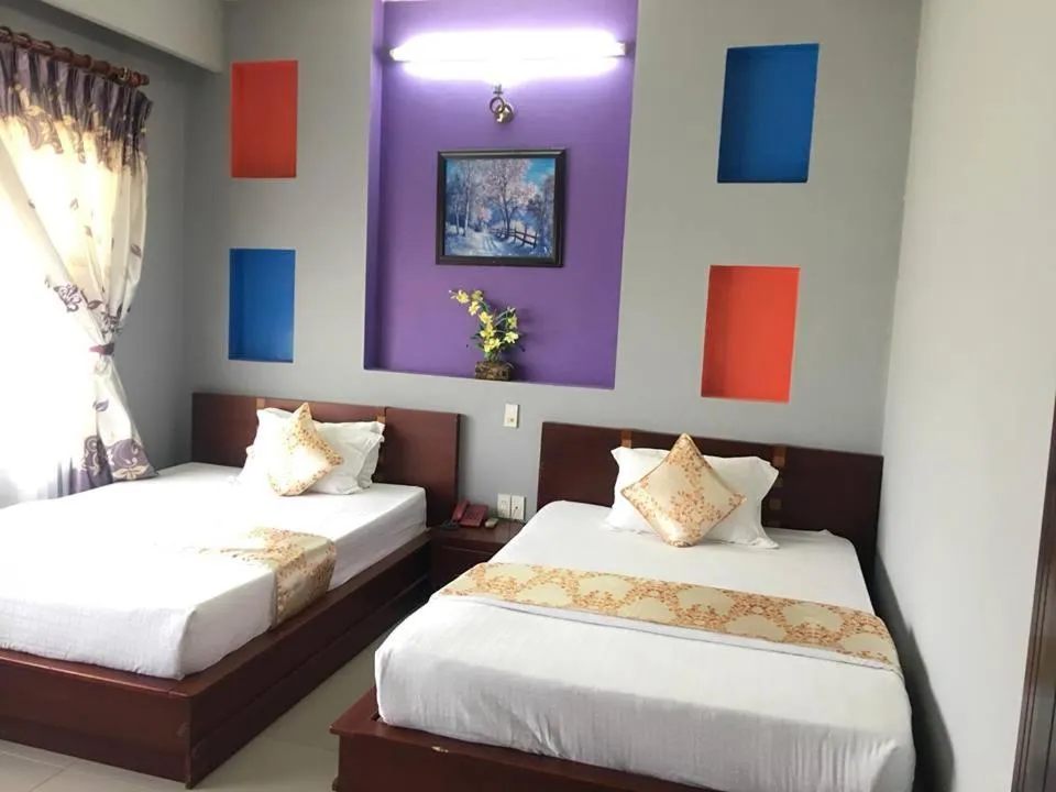 Bed in Thanh Dat Resort
