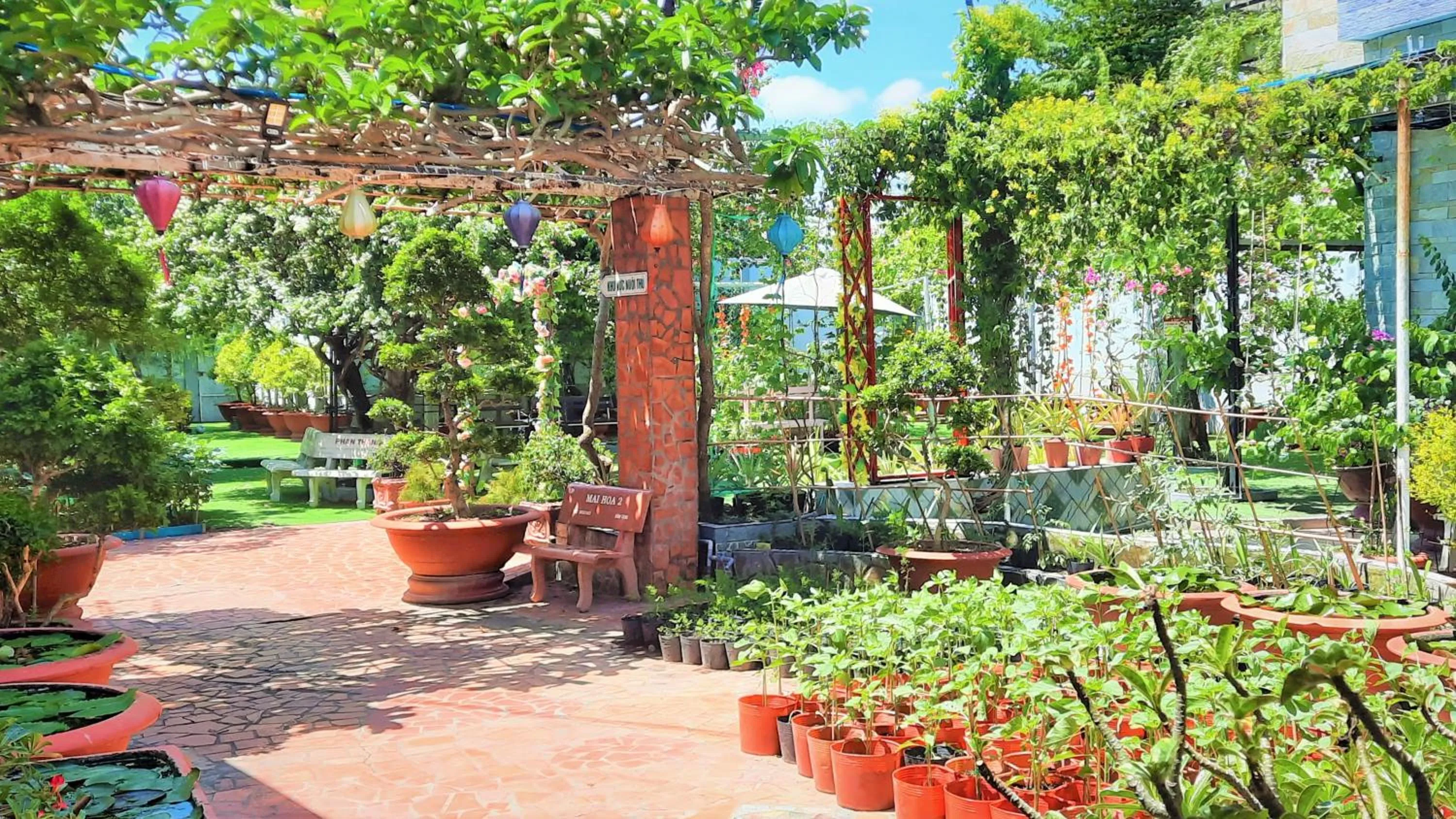 Patio in Thanh Dat Resort