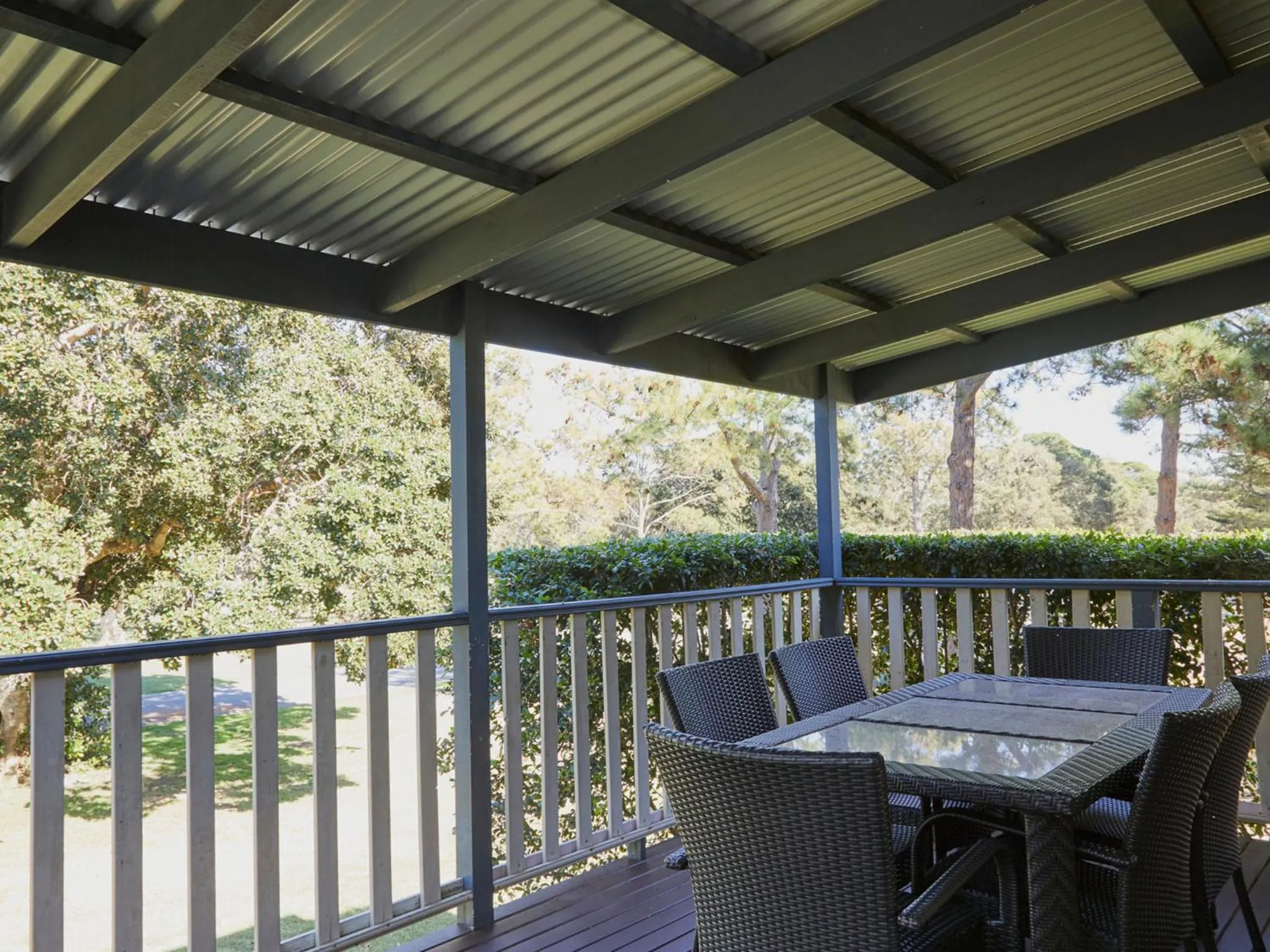 Patio in Hat Head Holiday Park