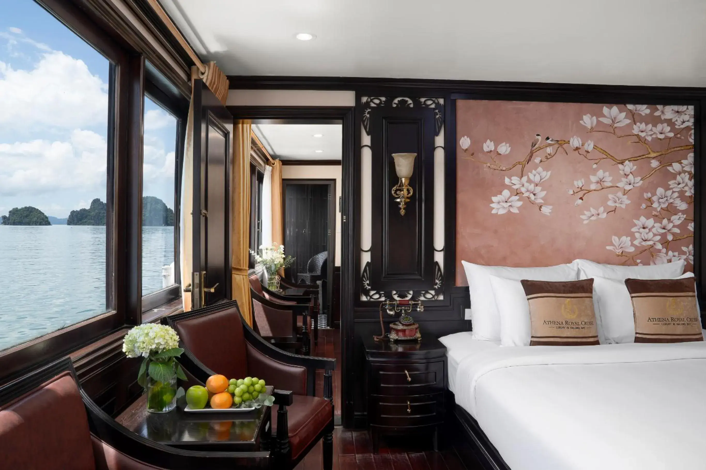 Family Connecting Suite With Private Balcony - 2 Days 1 Night in Athena Royal Cruise - Luxury in Halong Bay Family Connecting Suite With Private Balcony - 2 Days 1 Night in Athena Royal Cruise - Luxury in Halong Bay