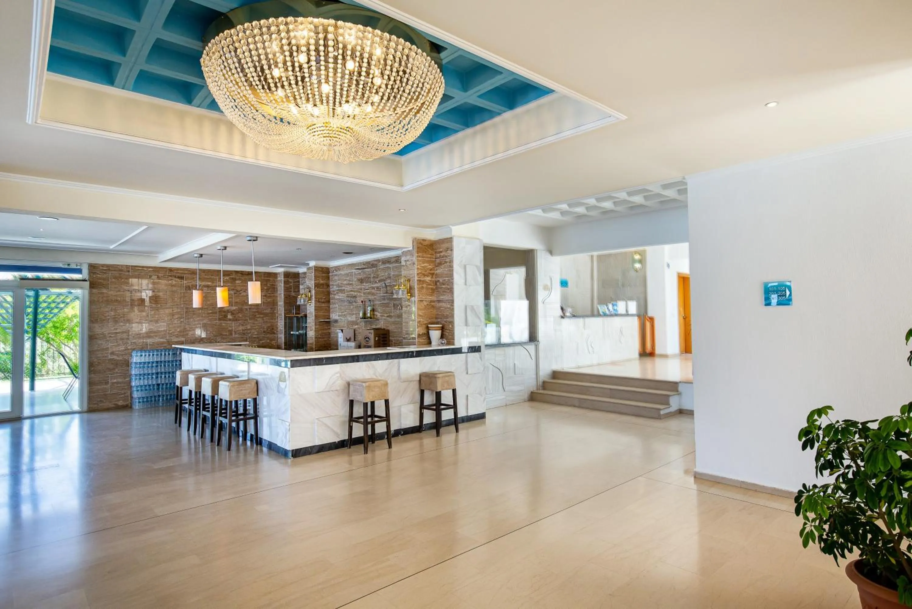 Lobby or reception in Kamari Beach Hotel