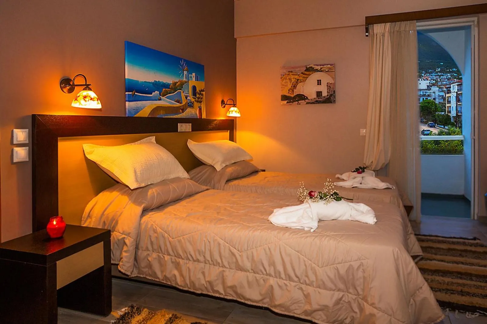 Bed in Kyparissia Beach Hotel