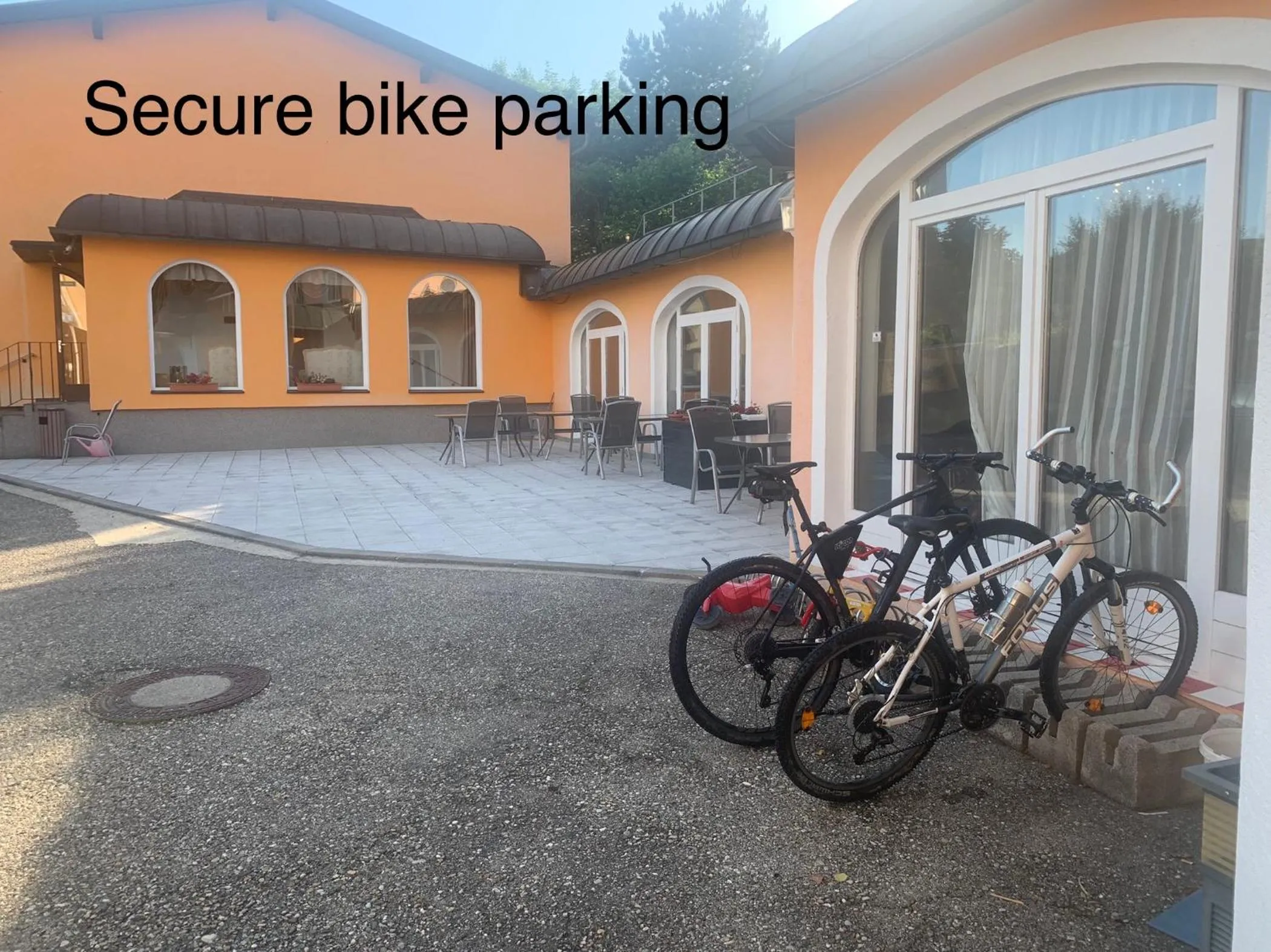 Garden view in Hotel Austria