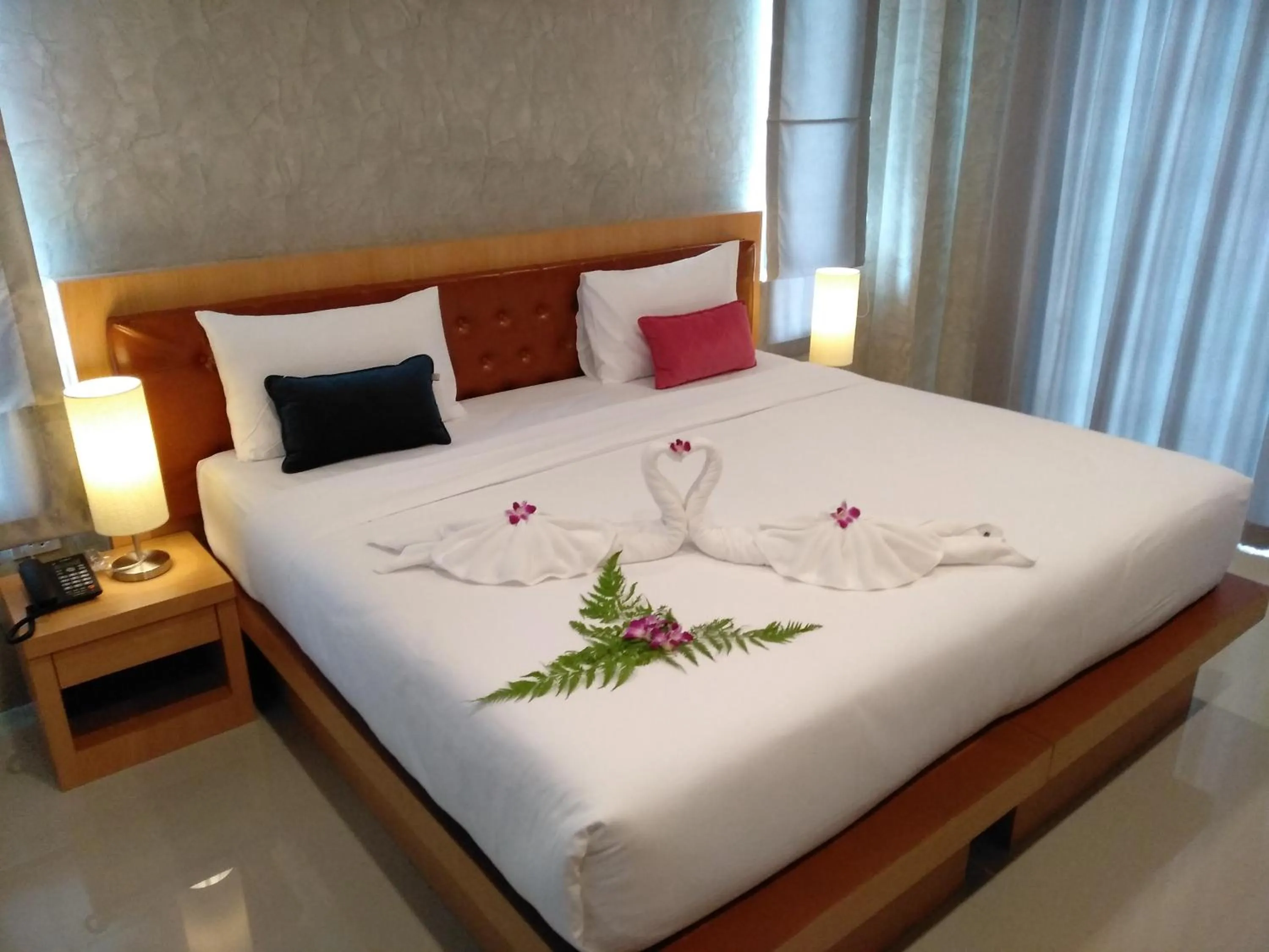 Bed in De Loft Hotel