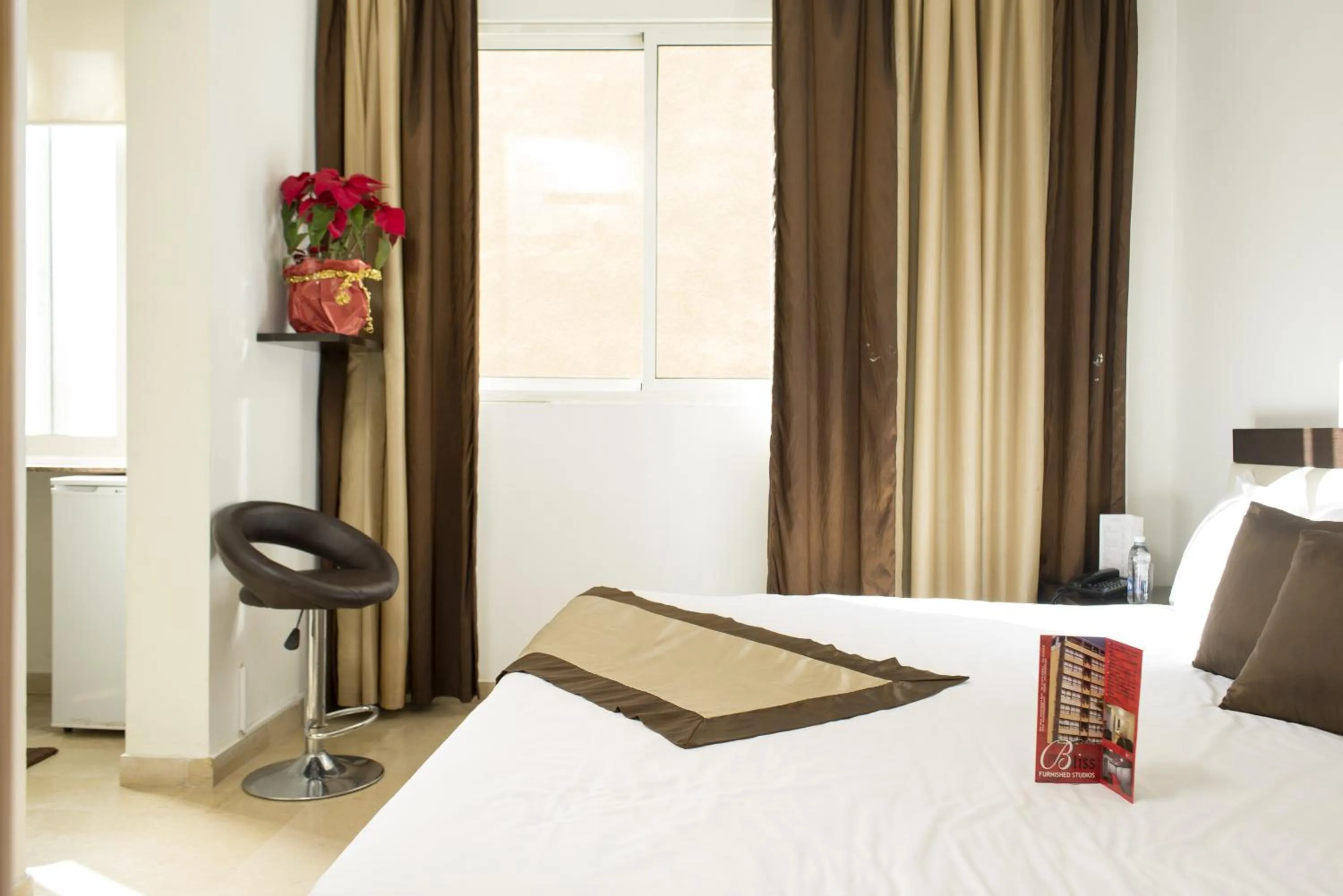 Photo of the whole room, Bed in Bliss 3000 Furnished Studios