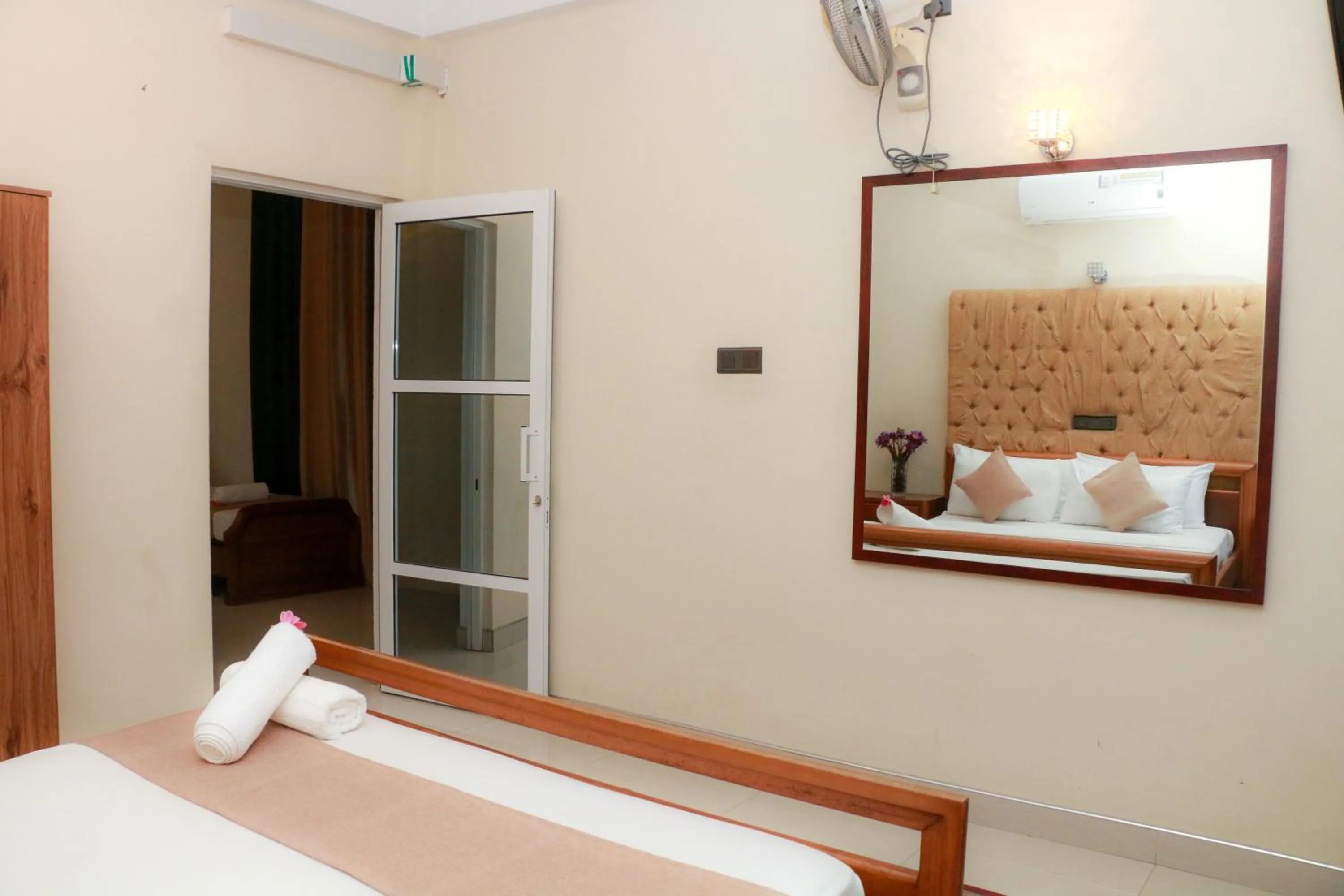 Bed in Queens Beach Hotel