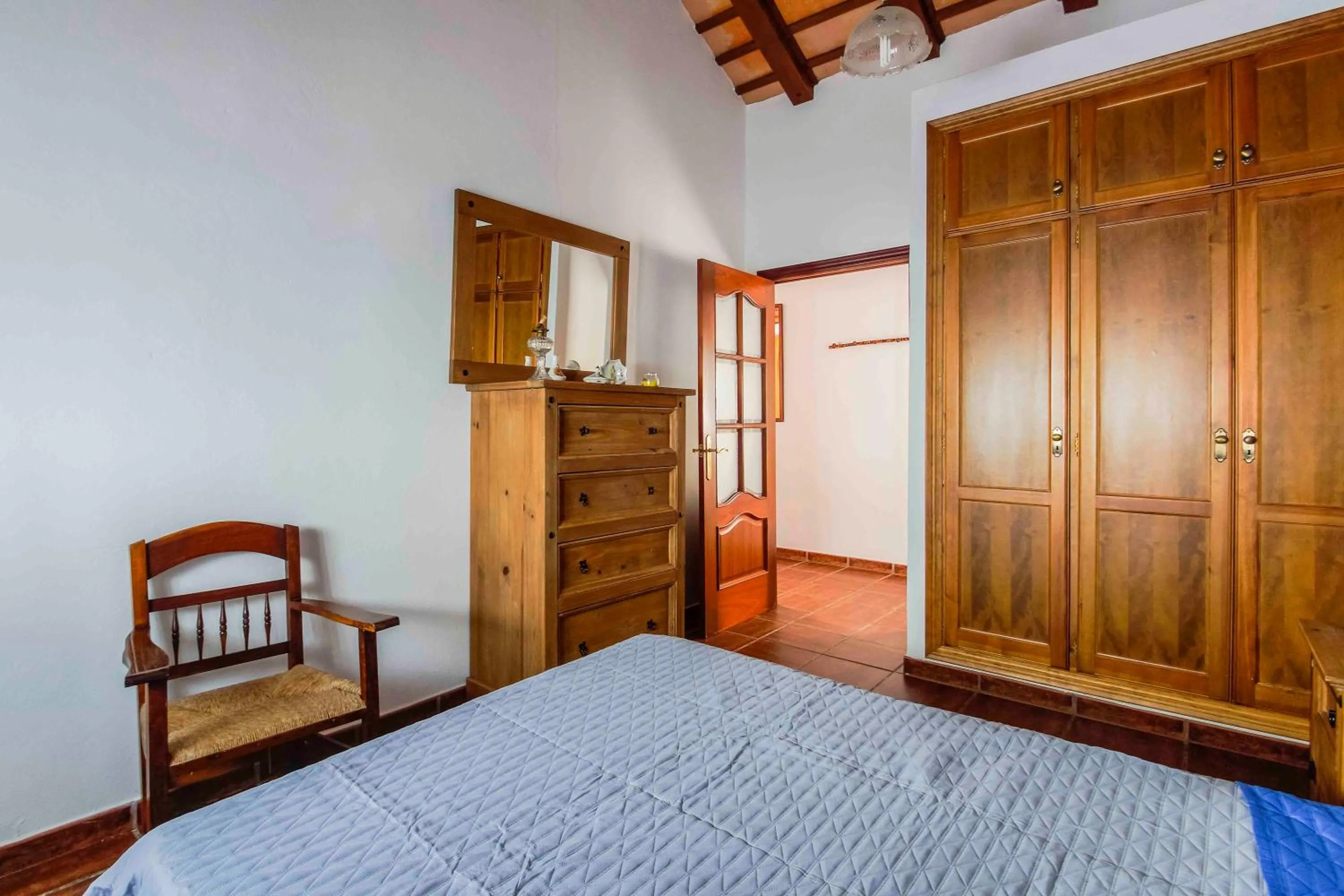 Bed in Vivienda Rural Atlántico Sur & Familias