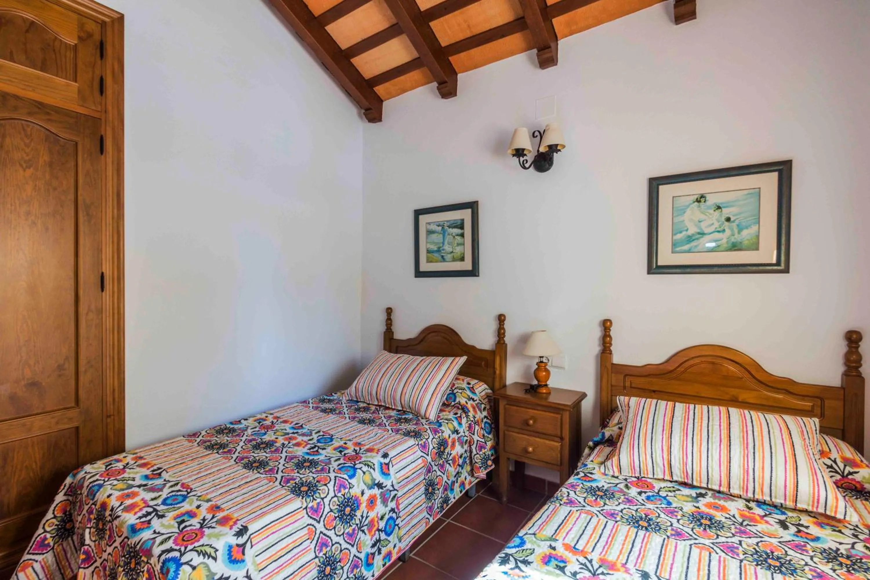 Bed in Vivienda Rural Atlántico Sur & Familias