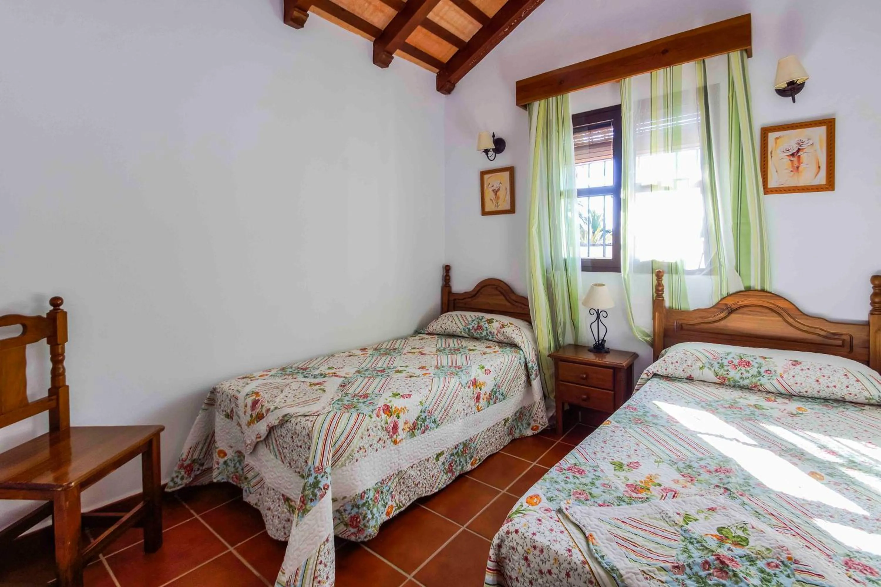 Bed in Vivienda Rural Atlántico Sur & Familias