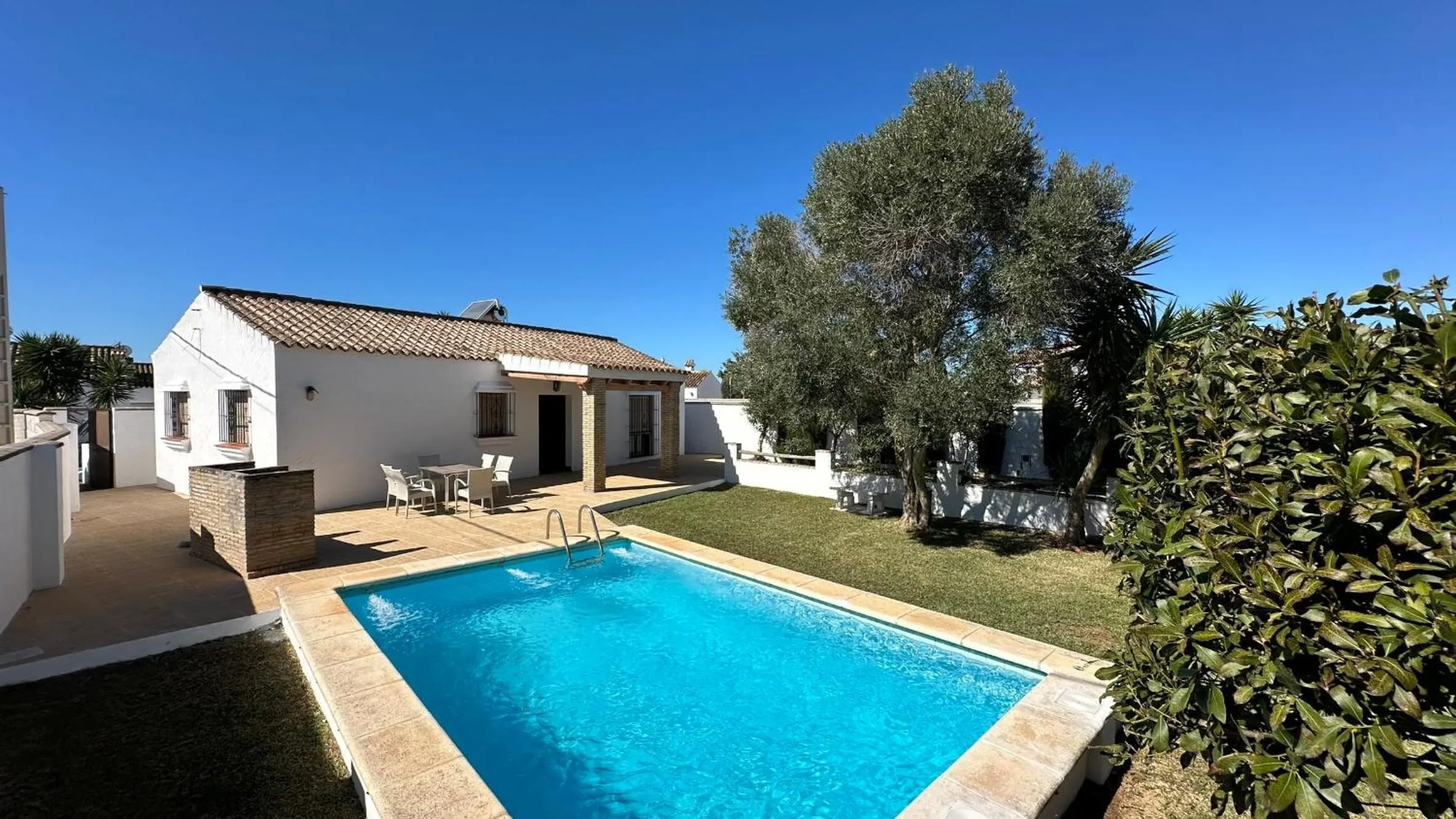 Pool view in Vivienda Rural Atlántico Sur & Familias