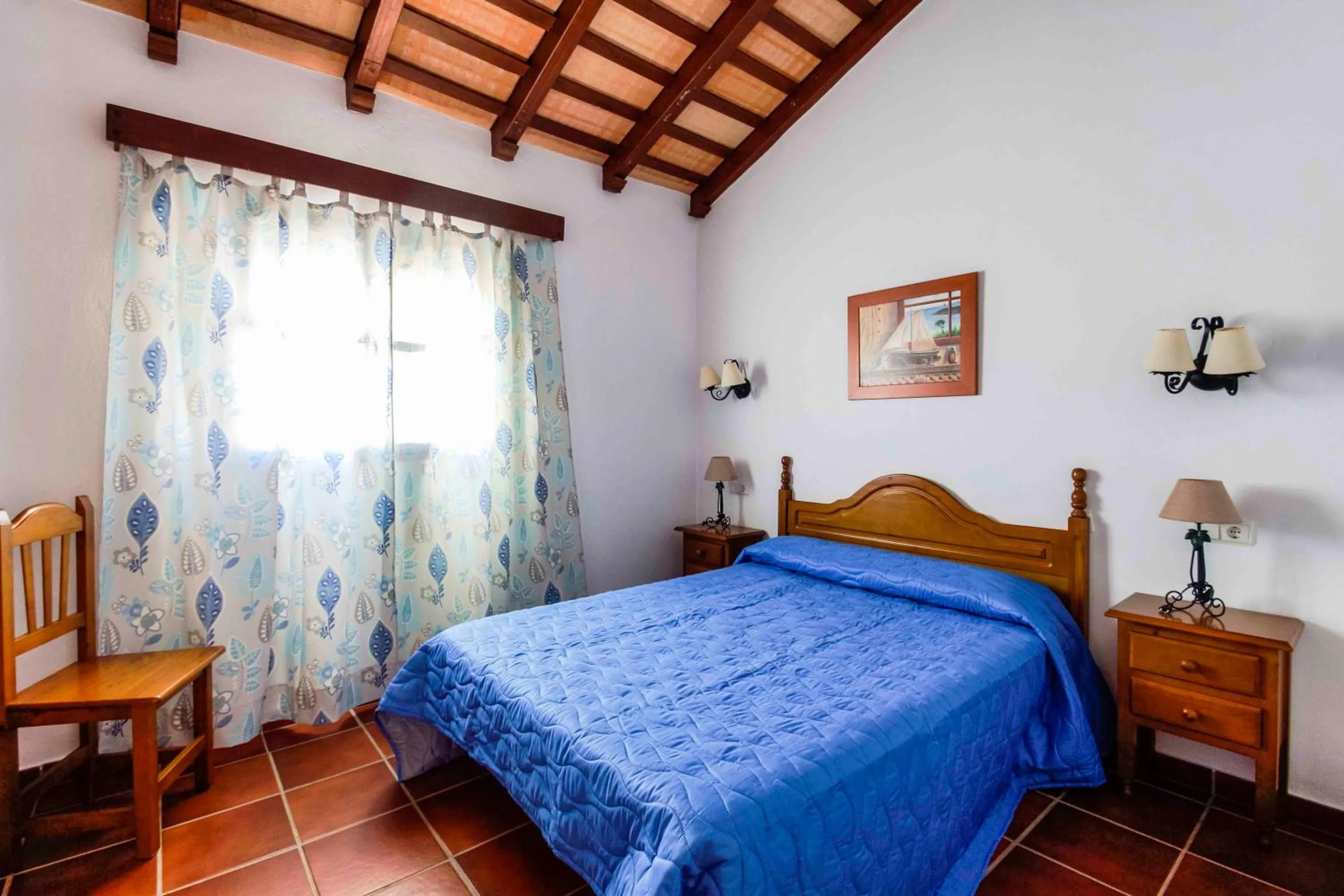 Bed in Vivienda Rural Atlántico Sur & Familias