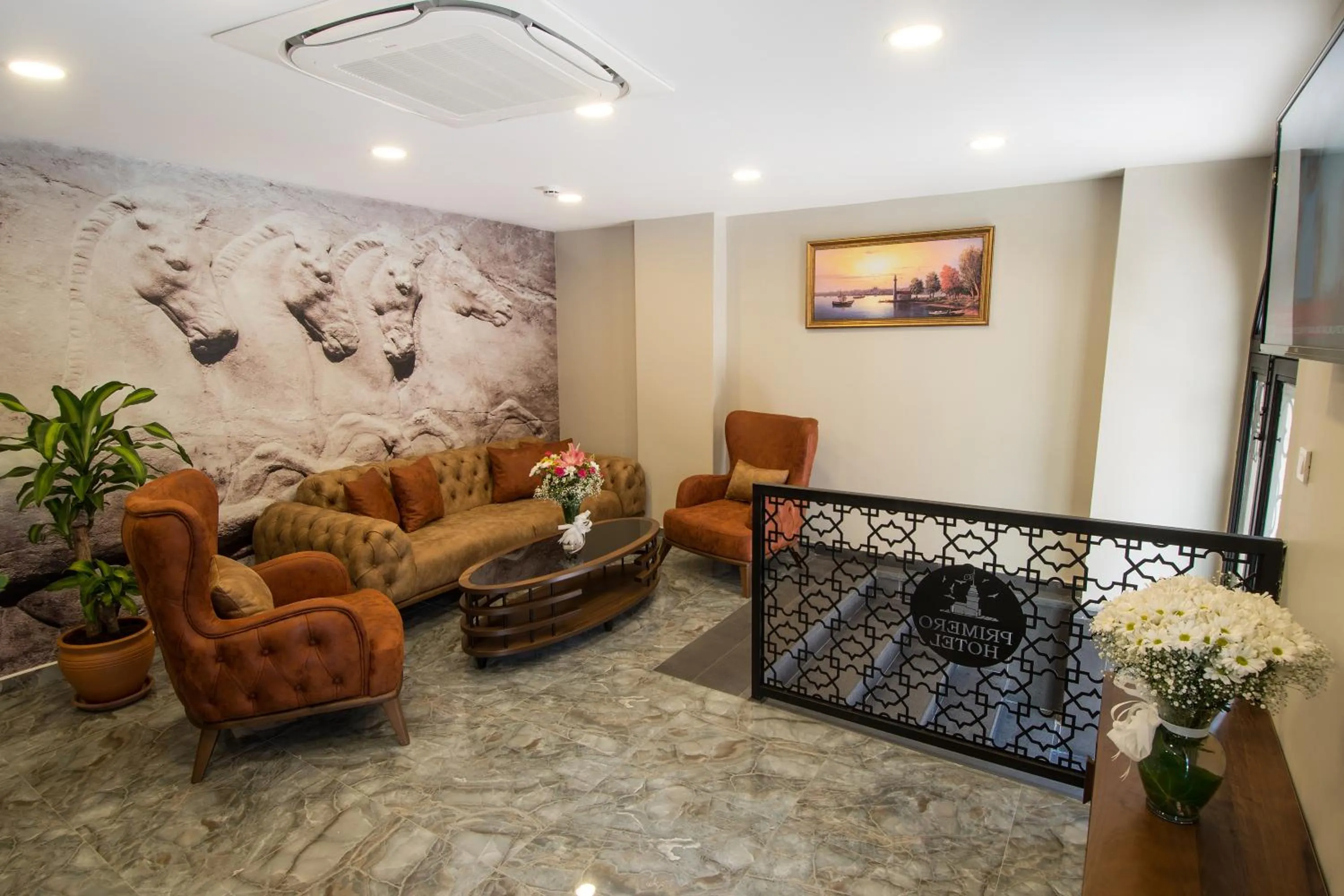 Seating area in Primero Hotel