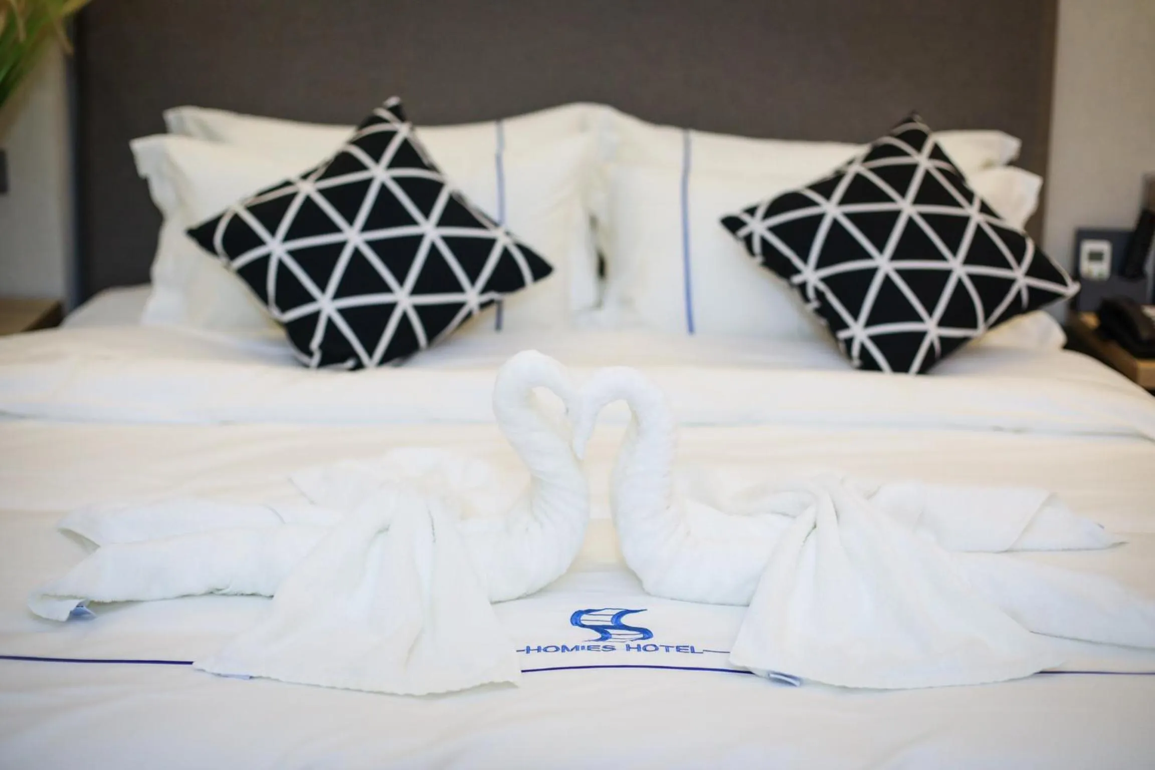 Bed in Guangzhou Homies Hotel