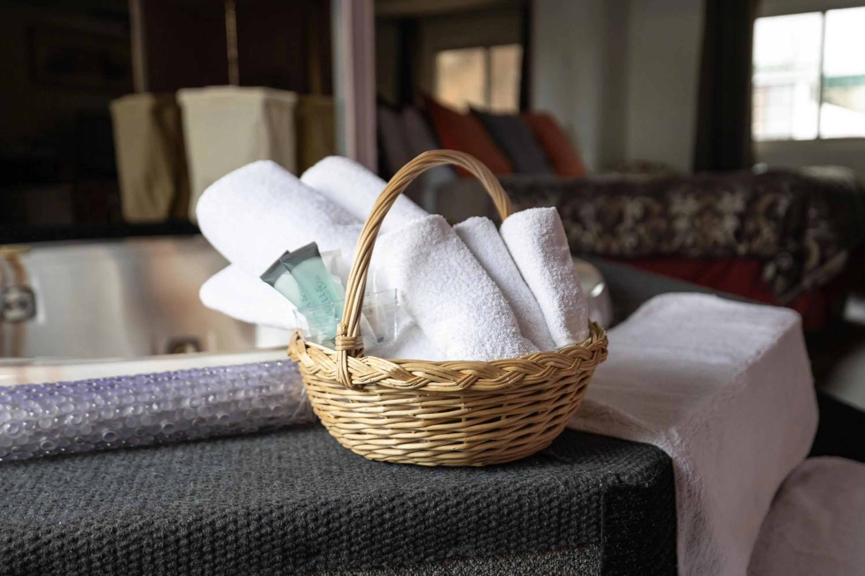 towels in Motel Deblois