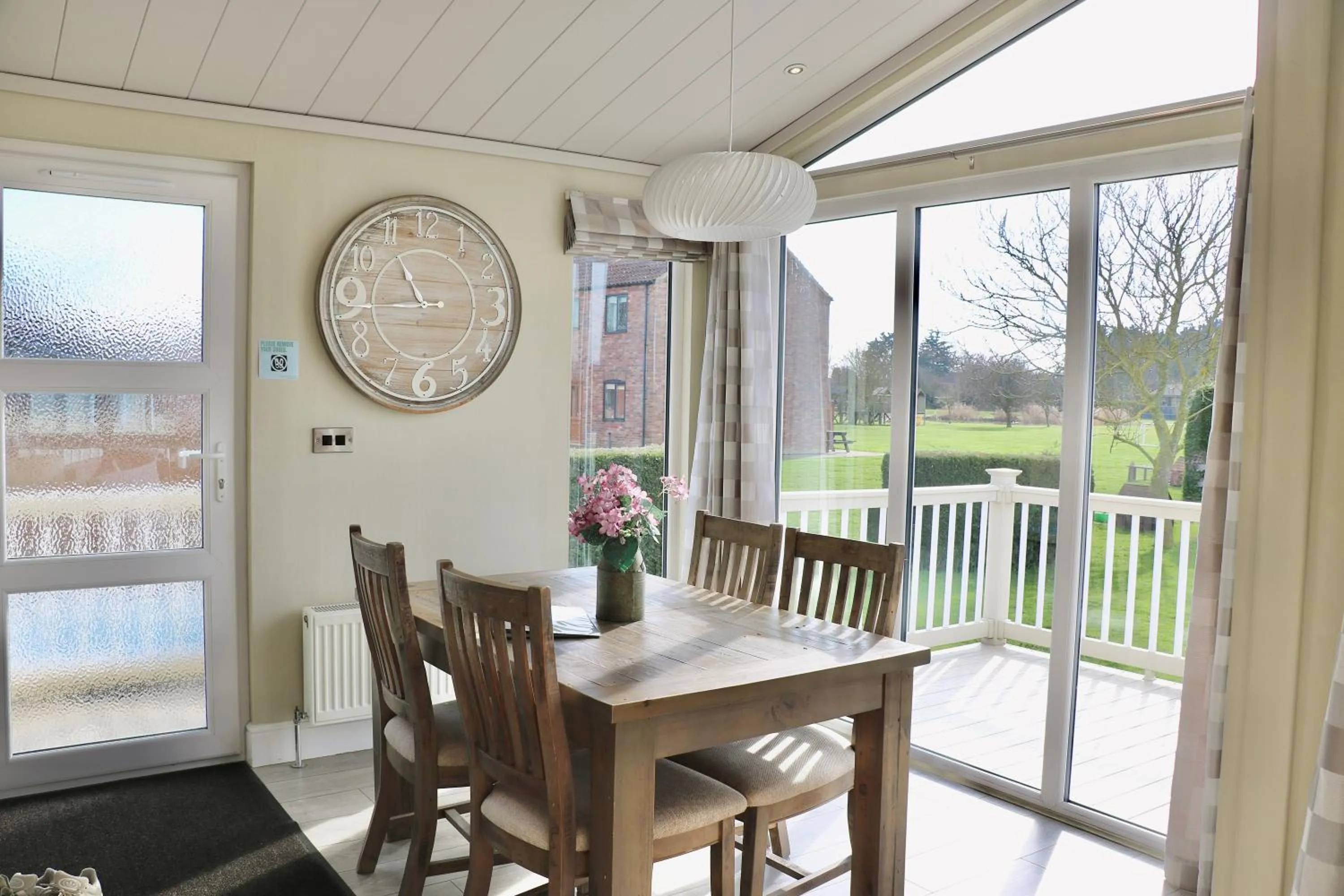 Garden view in Grange Farm Park