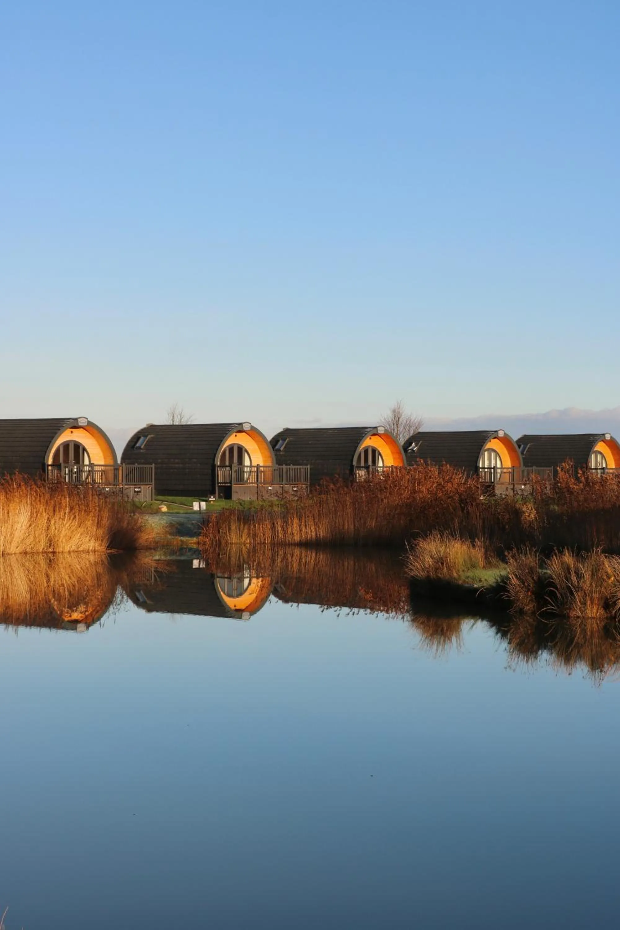 Lake view in Grange Farm Park