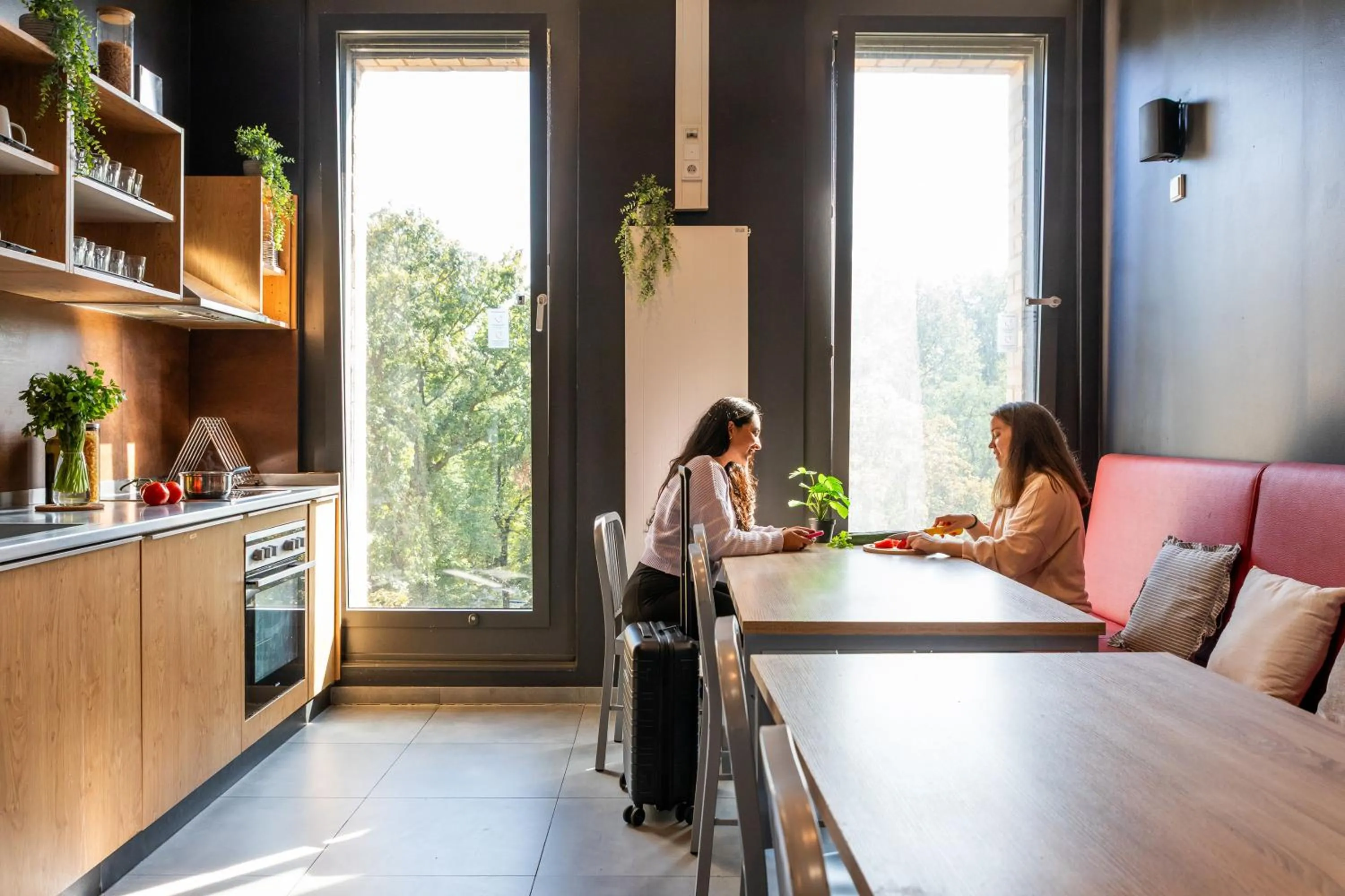 kitchen in MEININGER Hotel Berlin Tiergarten
