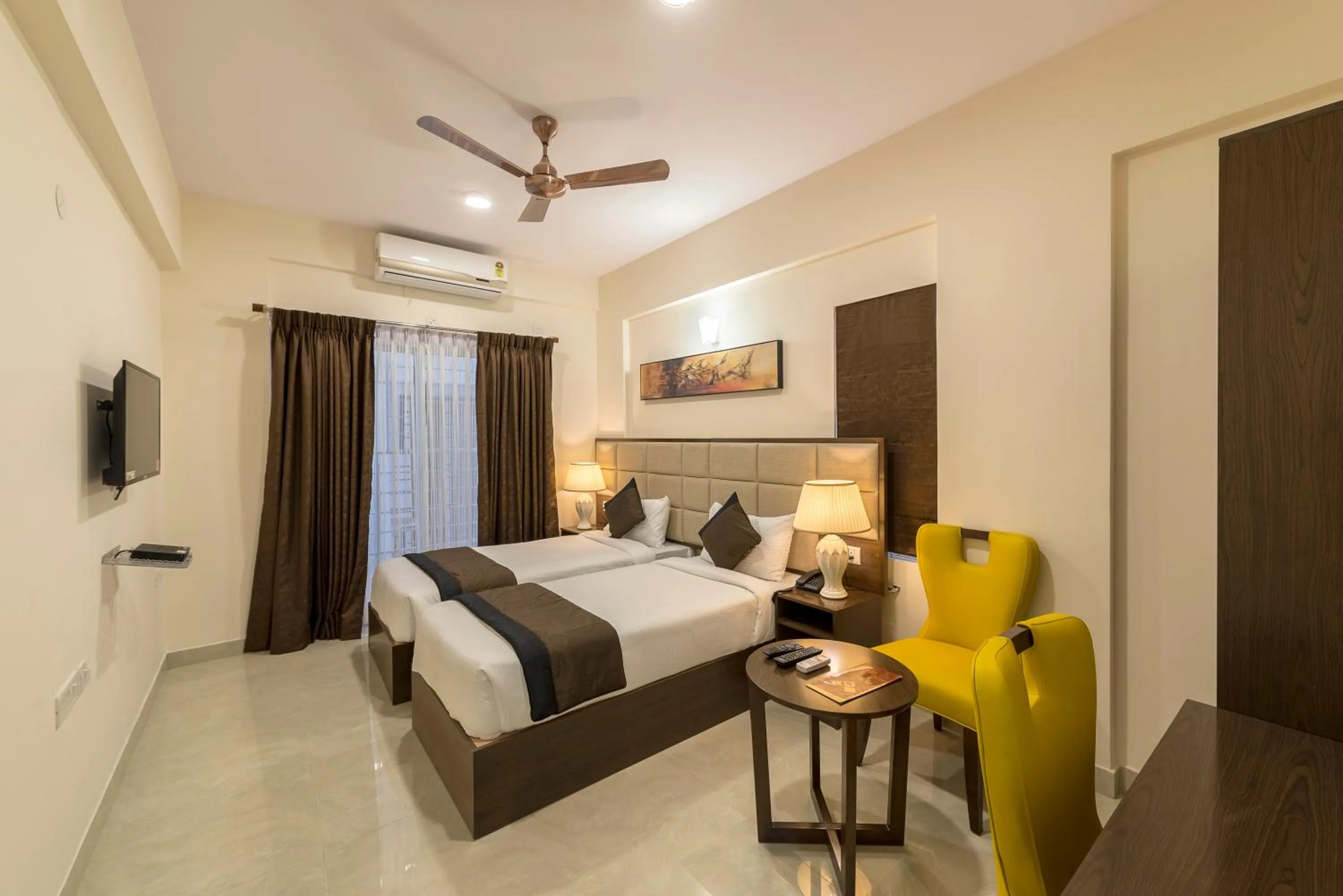 Photo of the whole room, Bed in Daffodil Delight - Manyata Tech Park