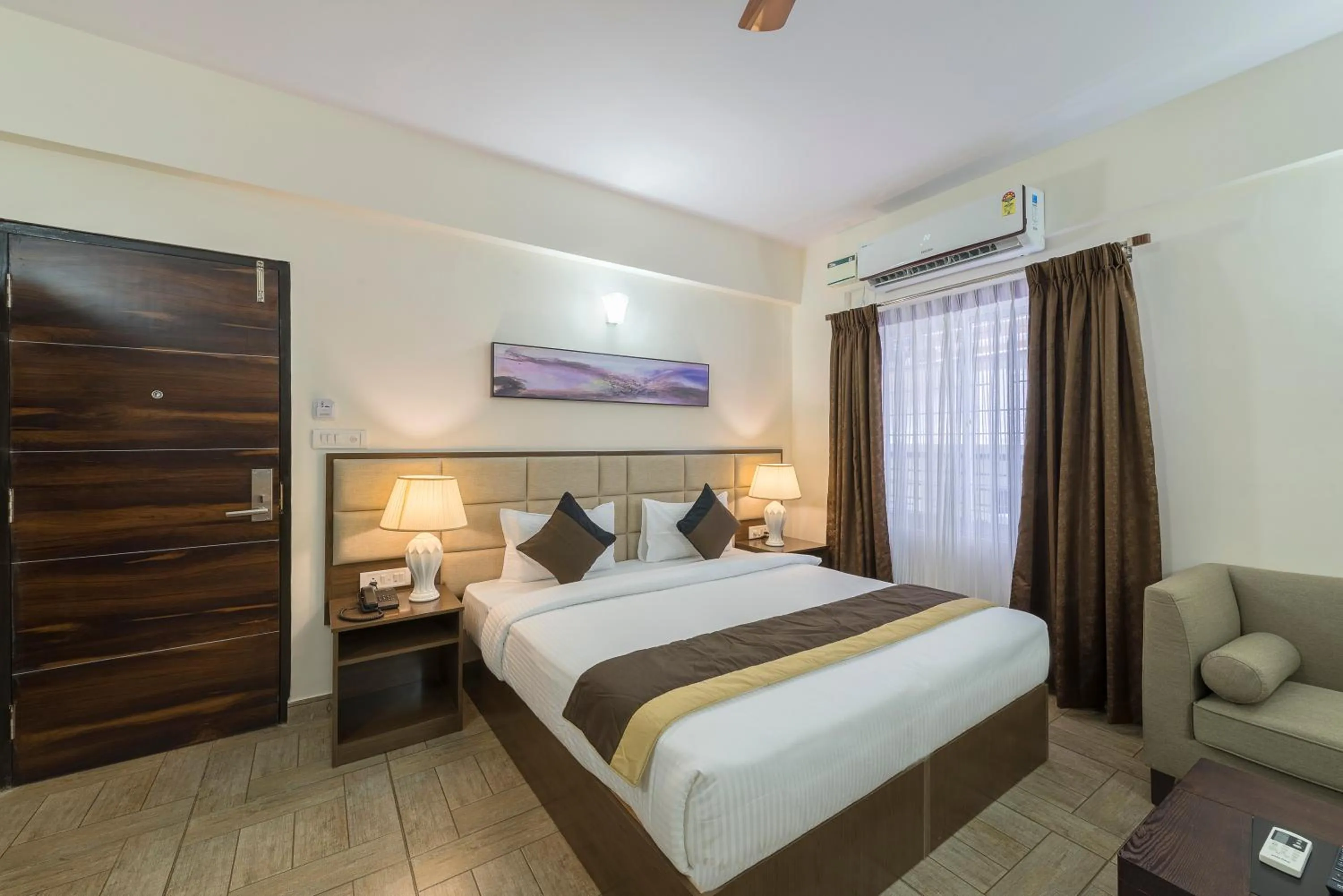 Photo of the whole room, Bed in Daffodil Delight - Manyata Tech Park