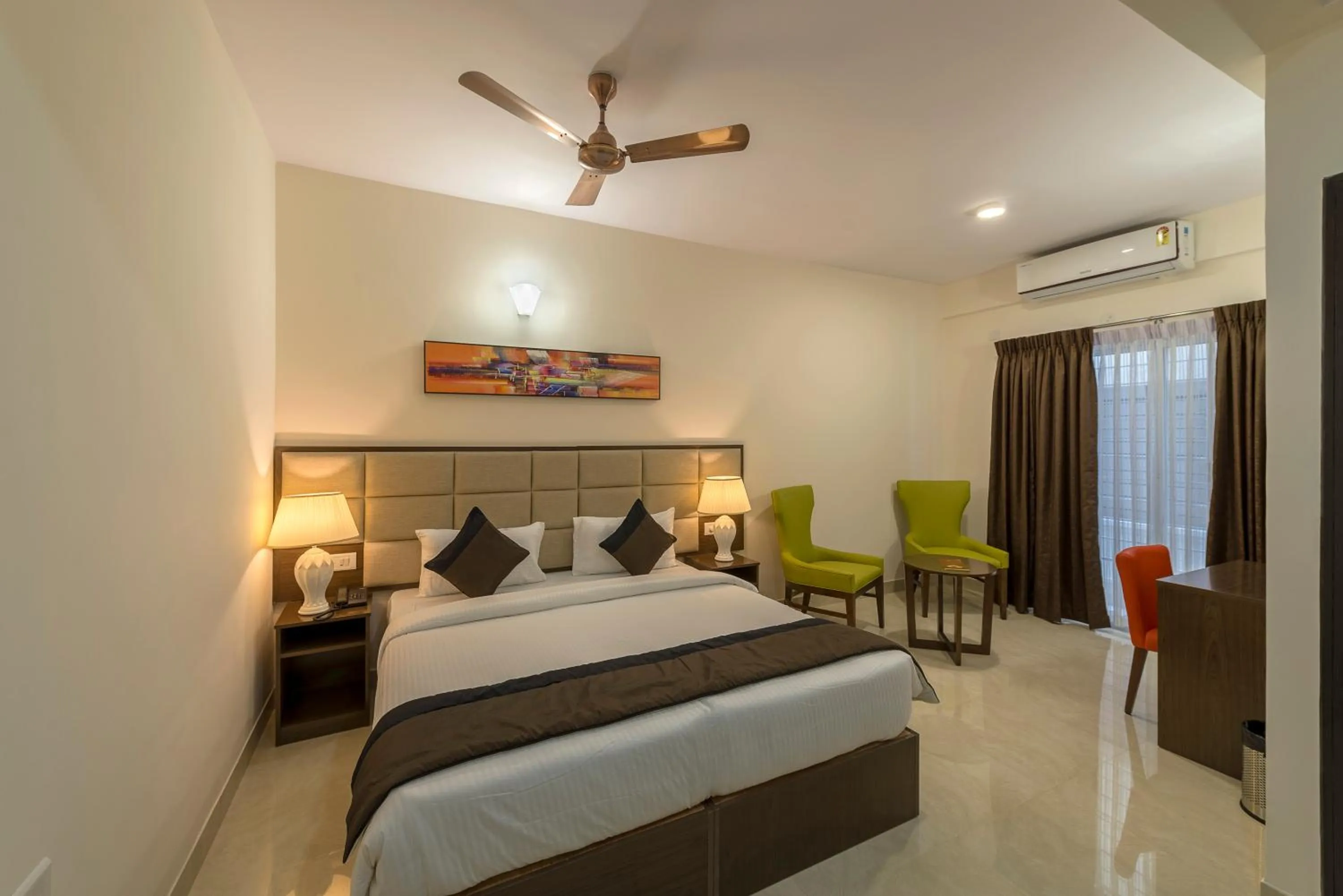 Bedroom, Bed in Daffodil Delight - Manyata Tech Park