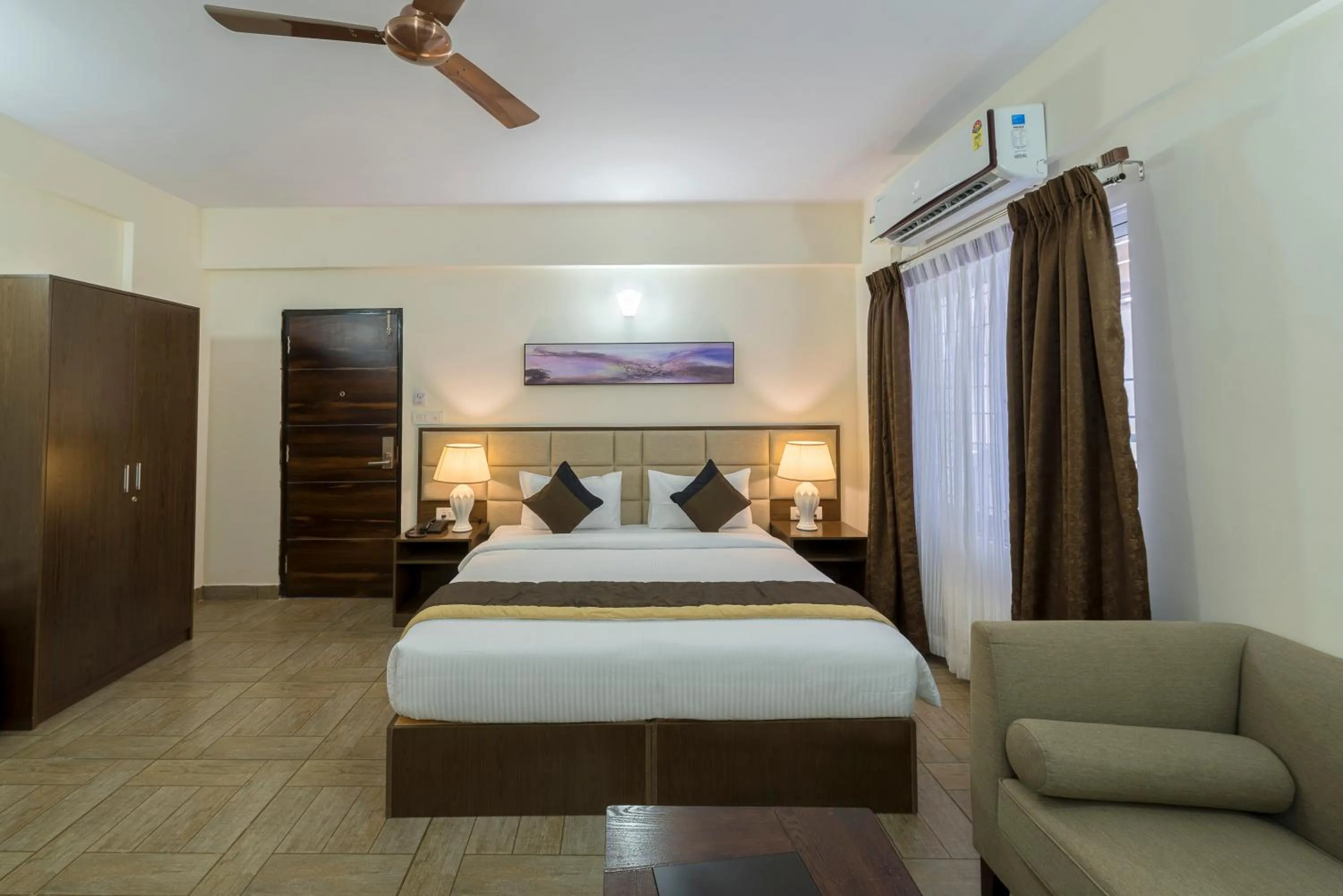 Photo of the whole room, Bed in Daffodil Delight - Manyata Tech Park