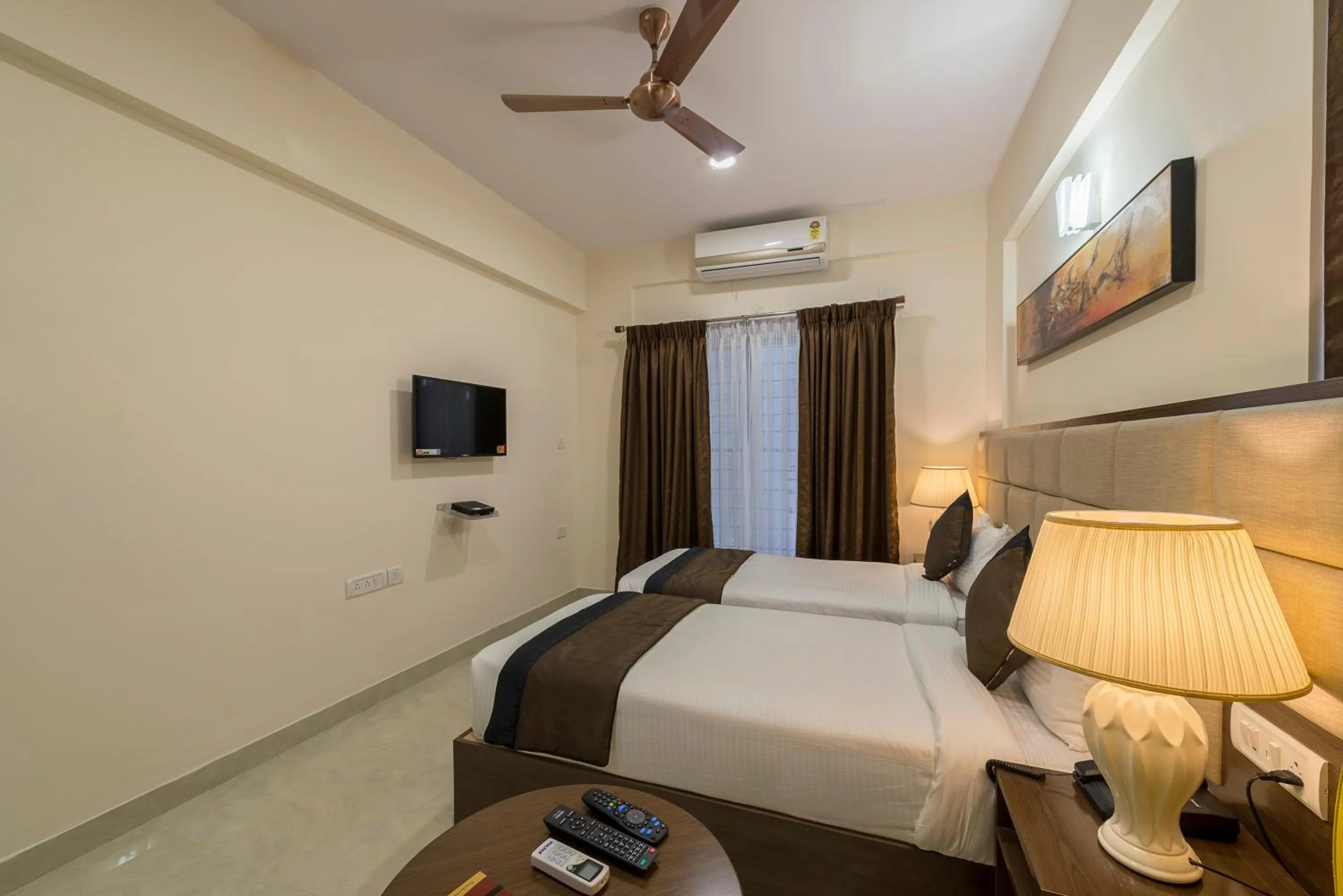 Bedroom, Bed in Daffodil Delight - Manyata Tech Park