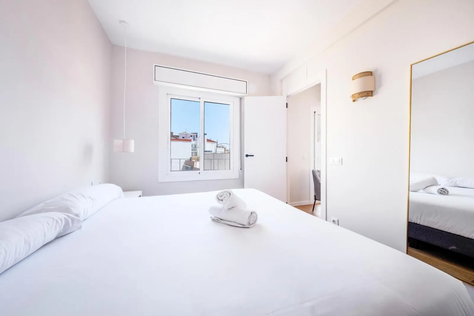 Bedroom, Bed in AinB Barcelona Sants Apartments