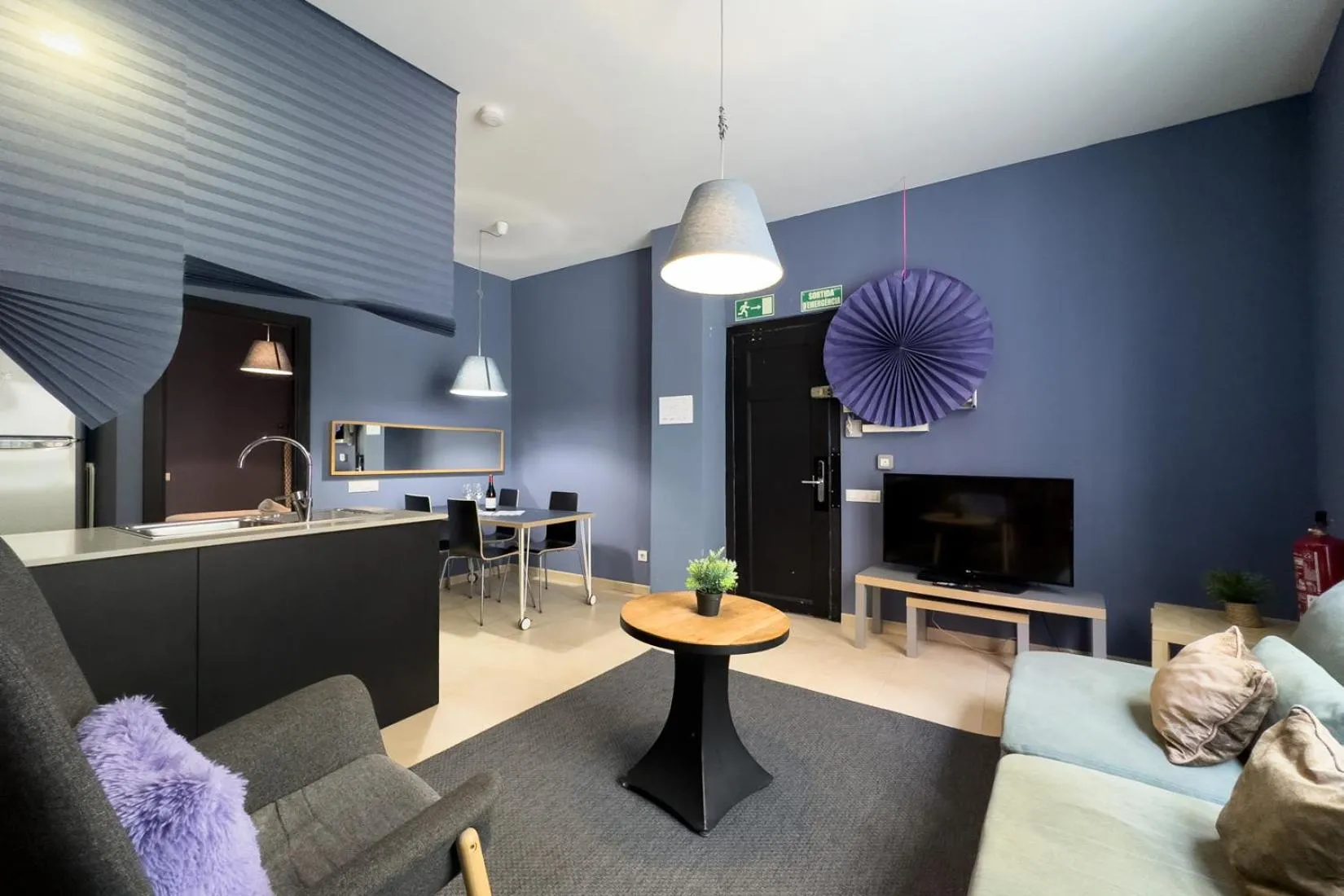 Living room in AinB Barcelona Sants Apartments