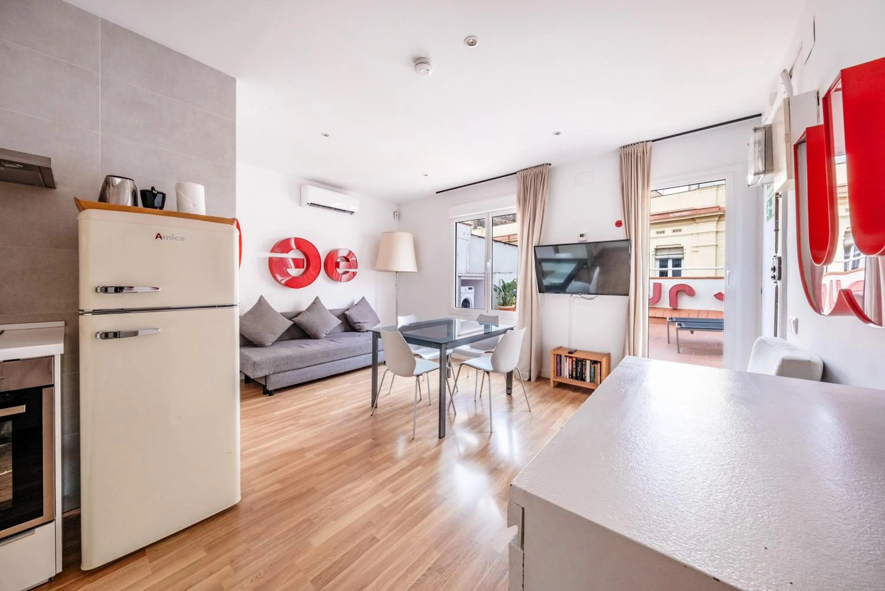 Living room in AinB Barcelona Sants Apartments