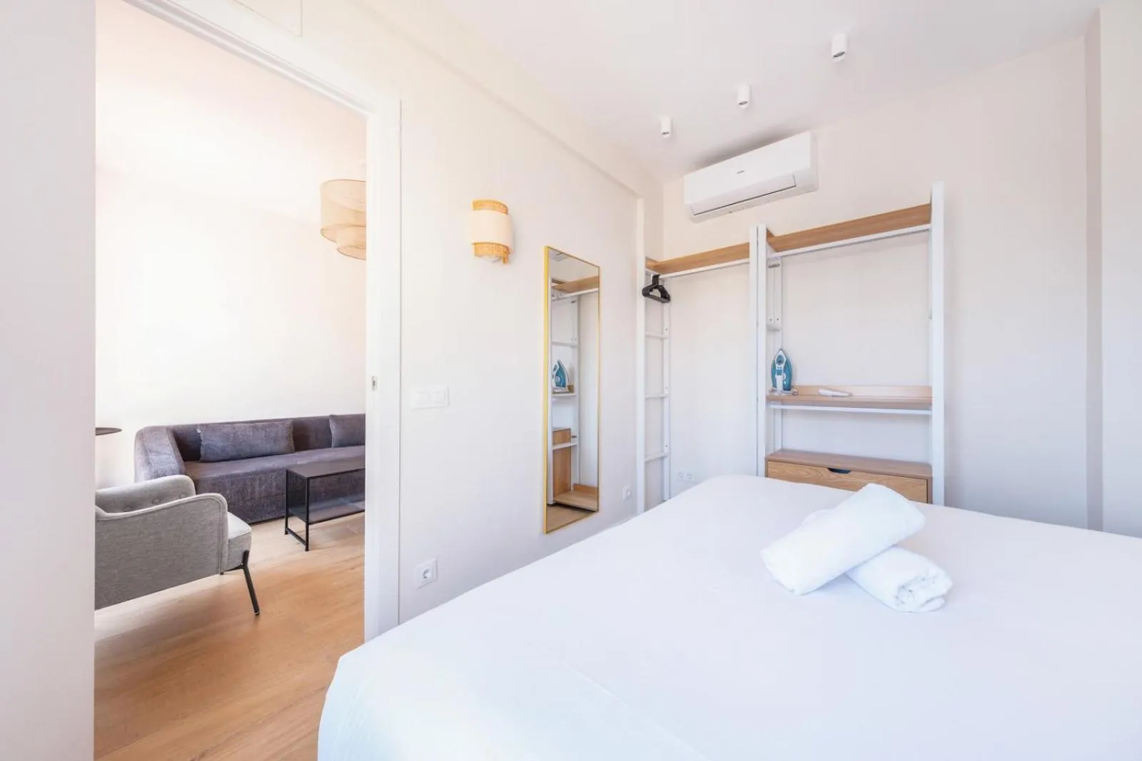 Bedroom, Bed in AinB Barcelona Sants Apartments