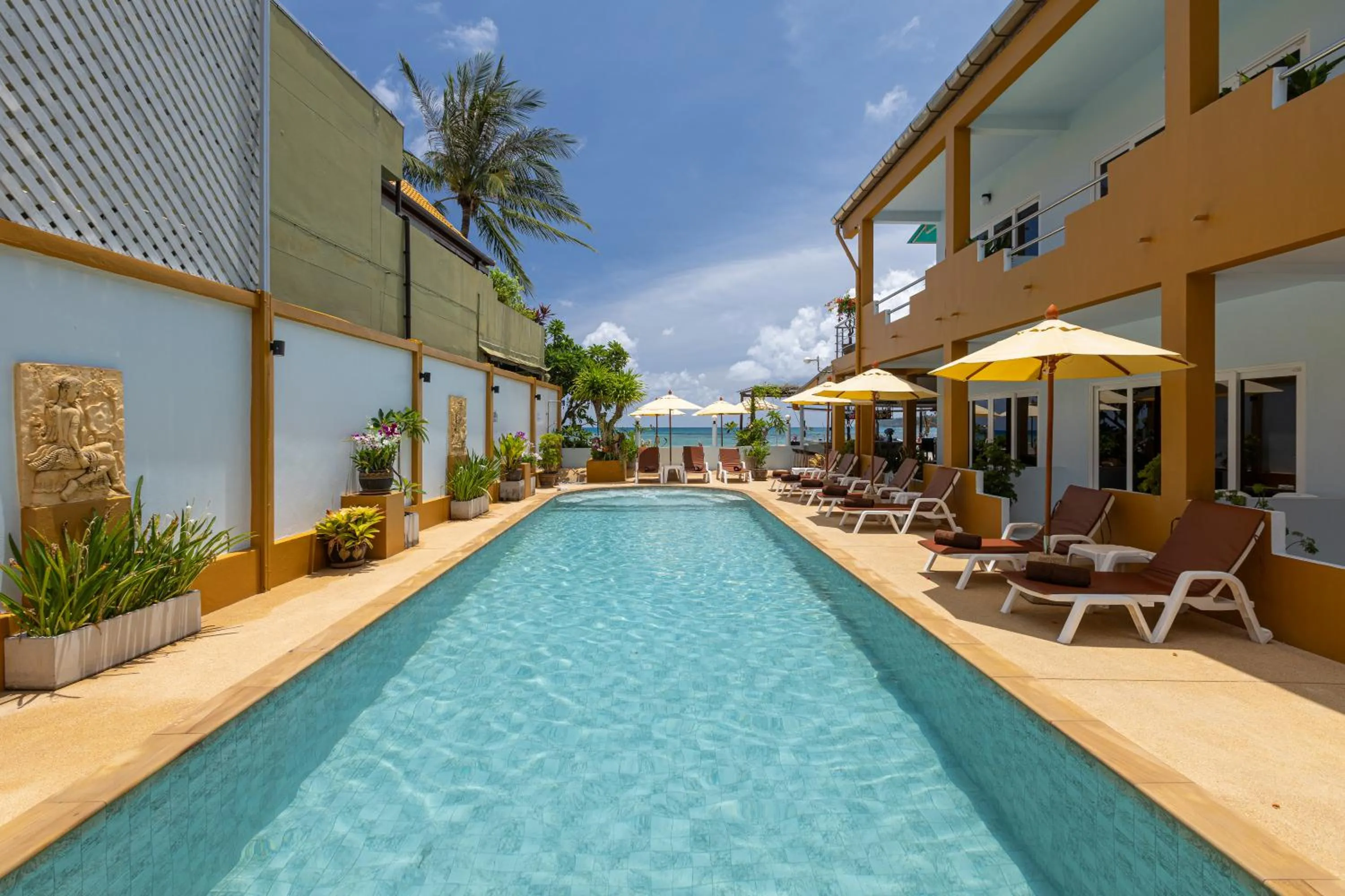 Pool view in Kamala Dreams