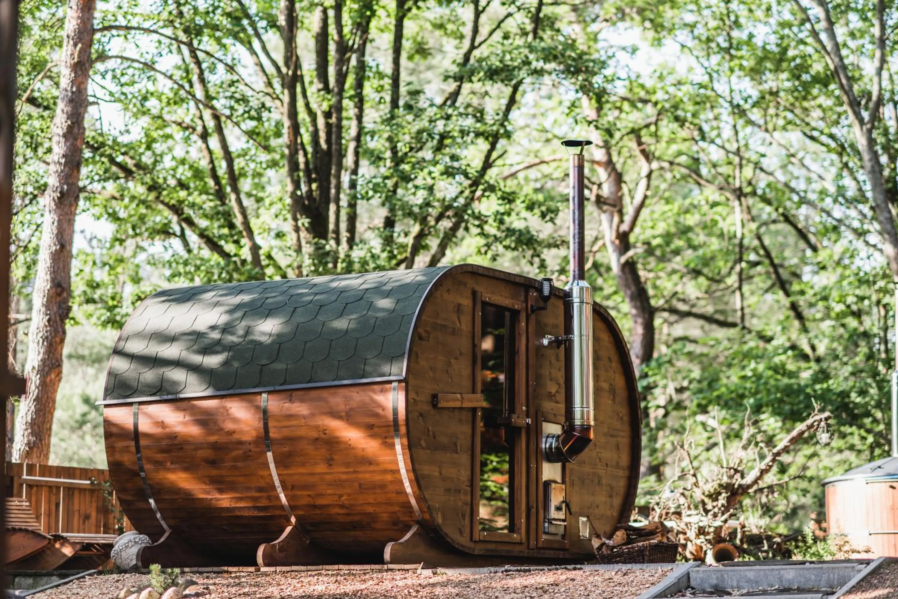 Sauna in Zacisze,pl Domki Premium i Bungalowy Deluxe nad Jeziorem Łagowskim