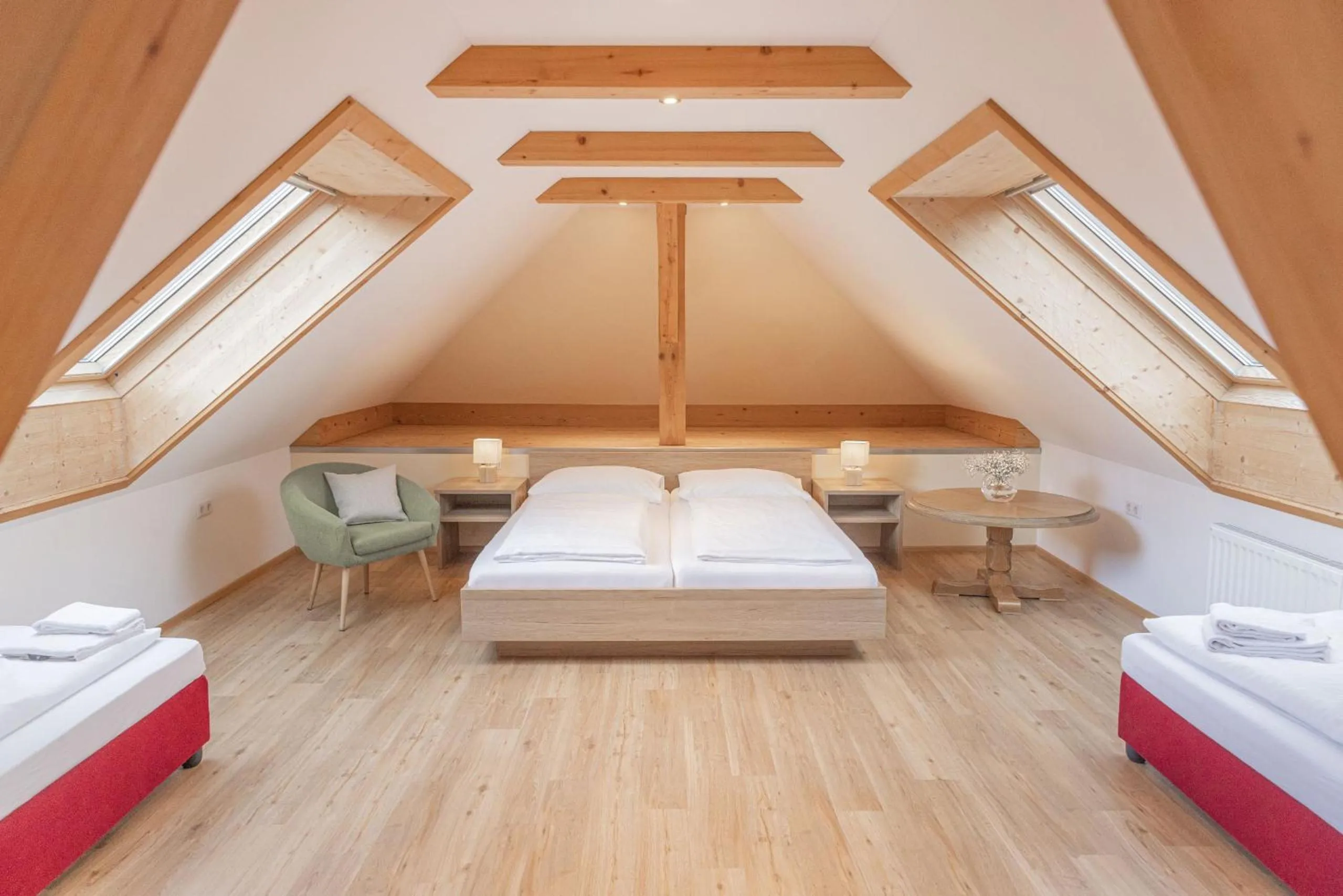 Photo of the whole room, Bed in Hotel Weissenstein