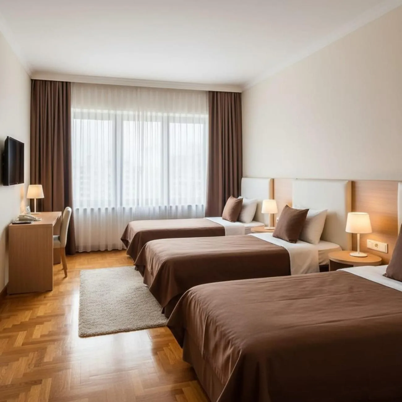 Bed in Diplomat Hotel Baku